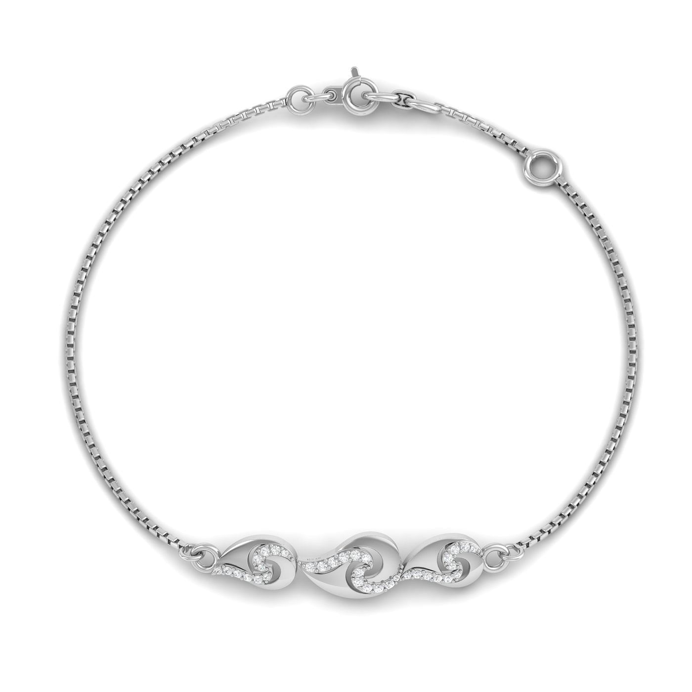 Nora Fancy Diamond Bracelet With White Gold