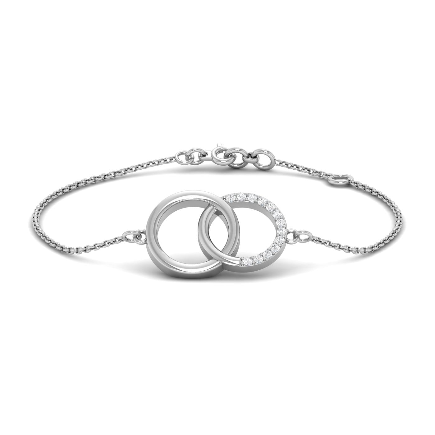 Amruta Chain Diamond Bracelet Daily Wear White Gold