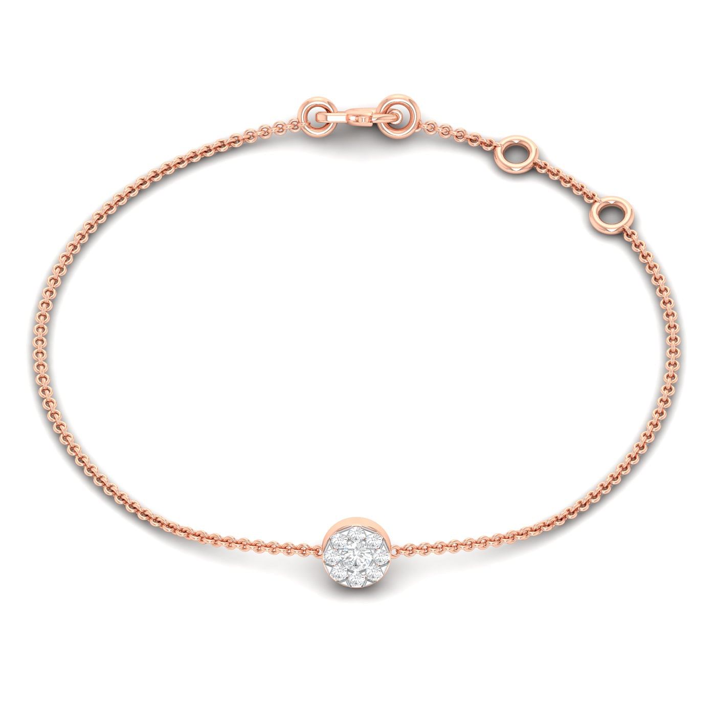 One Stone Glorious Diamond Bracelet For Women Gift