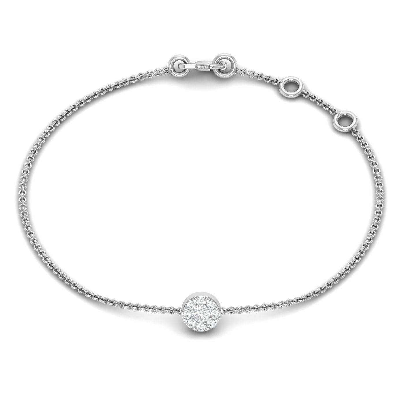 One Stone Glorious Diamond Bracelet For Women Gift