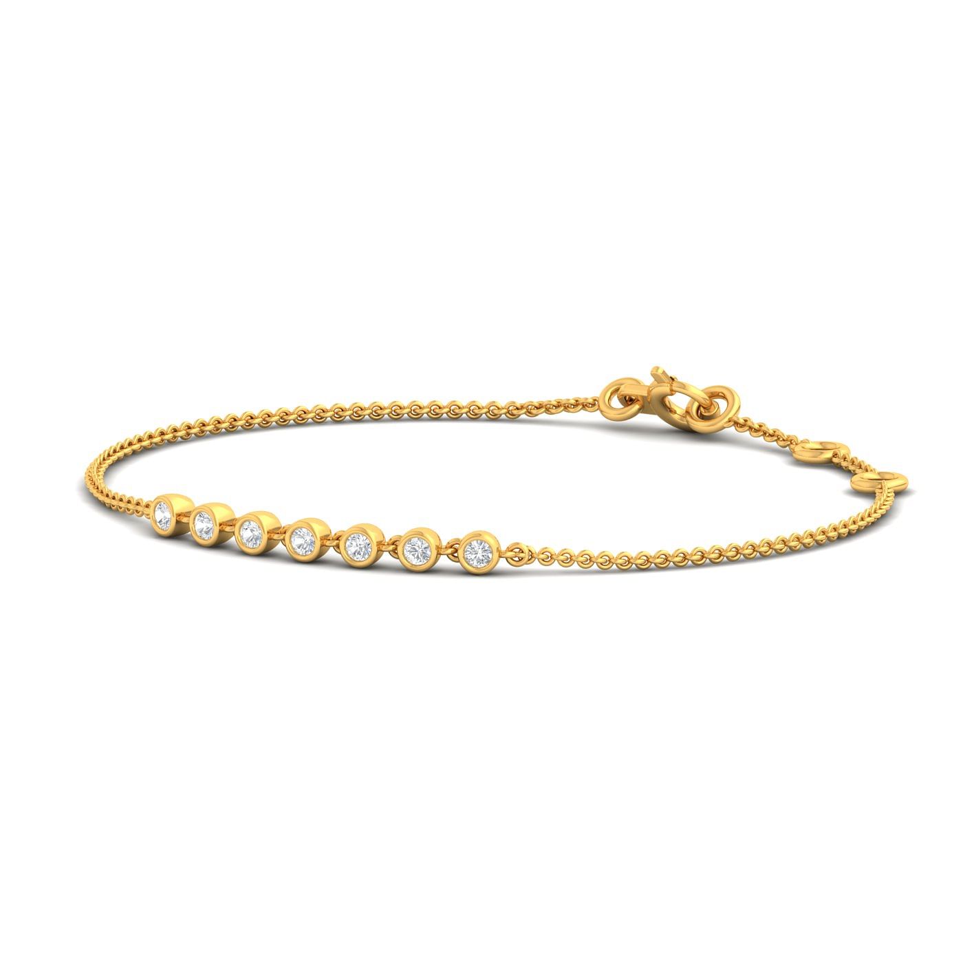 Falak Diamond Bracelet Charm Style For Women In Yellow Gold