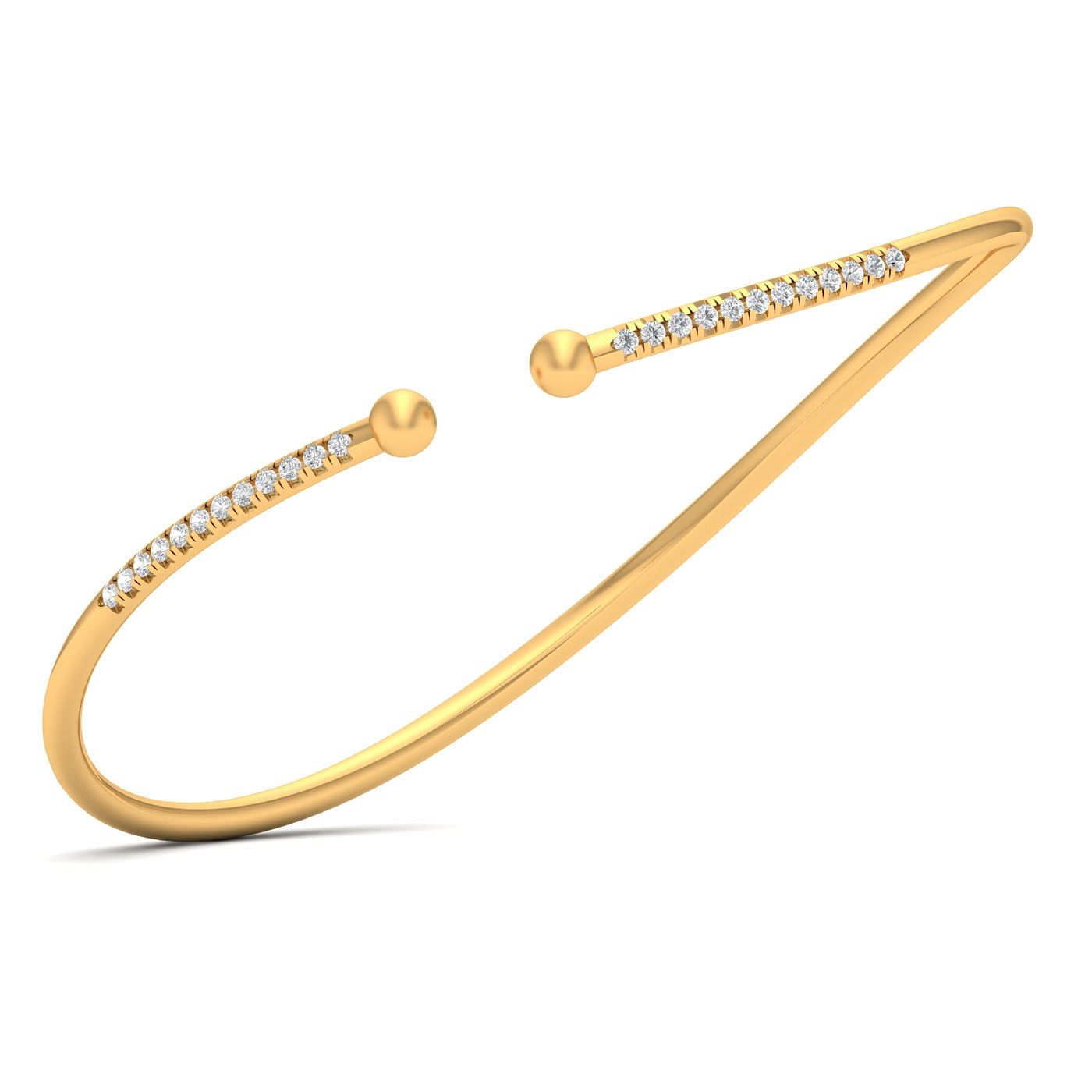 Meera Diamond Bracelet in Yellow Gold