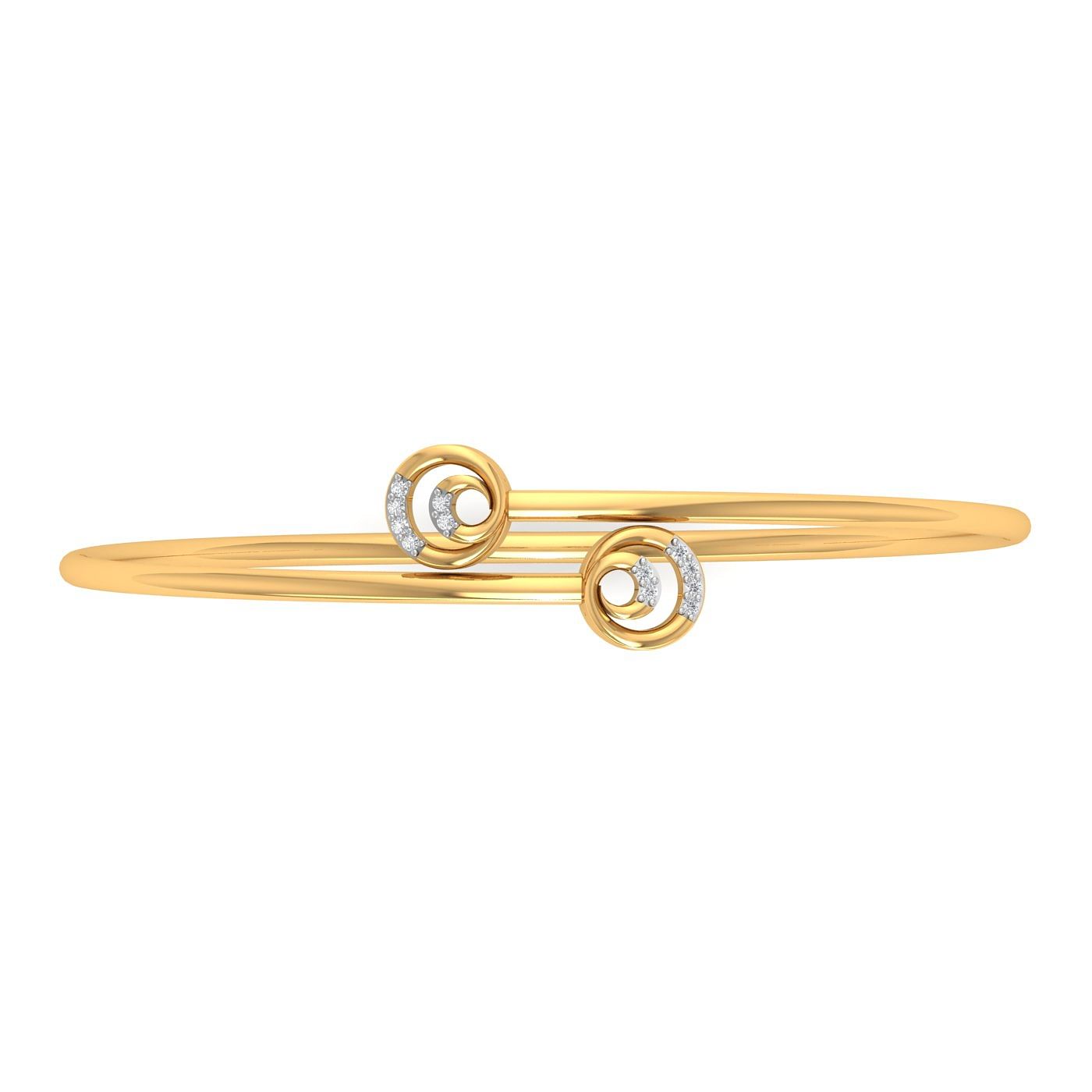 18k Yellow Gold Nabena Flora Diamond Bracelet For Women