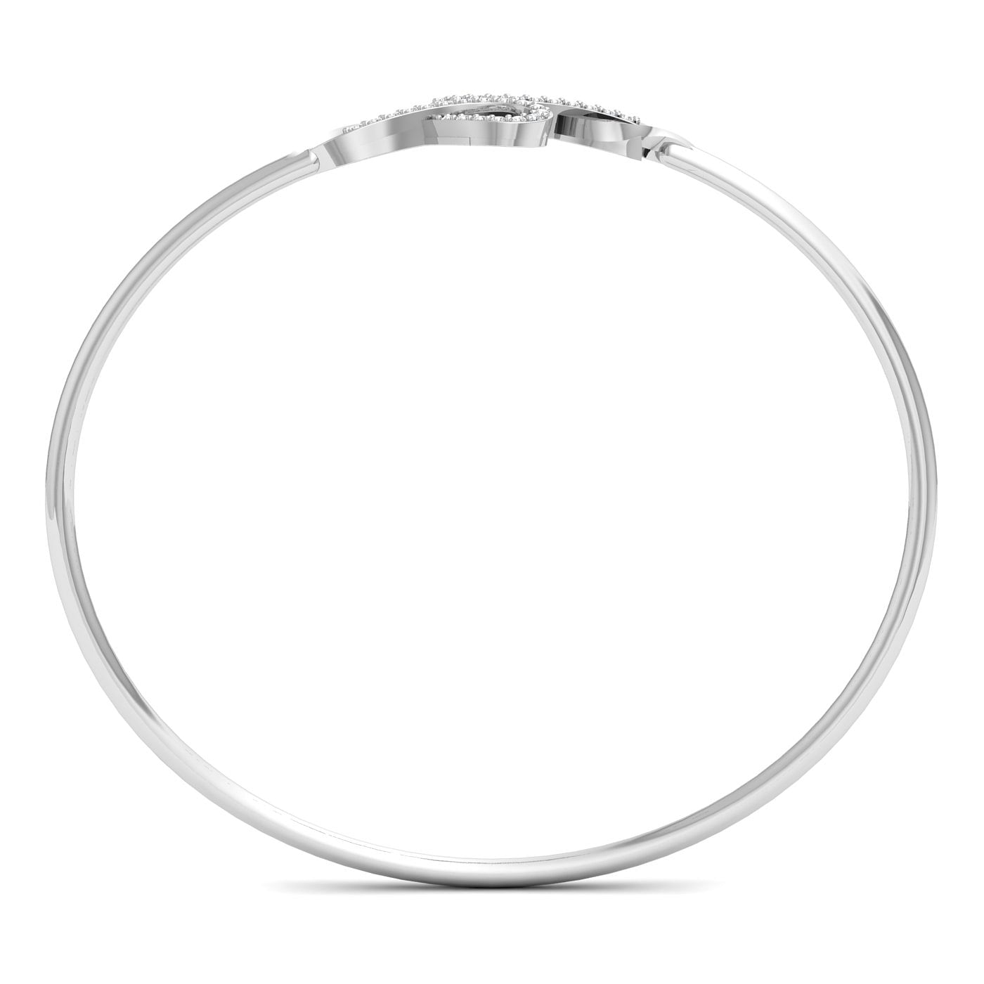 Infinite Diamond Bracelet White Gold Design
