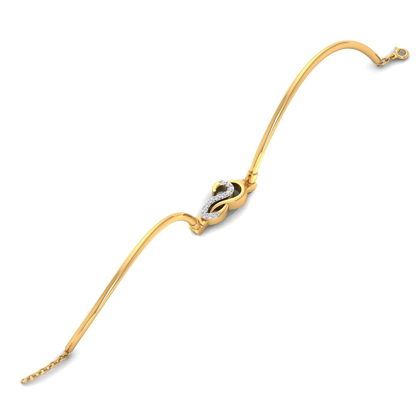 18k yellow gold Raksha Diamond Bracelet for women