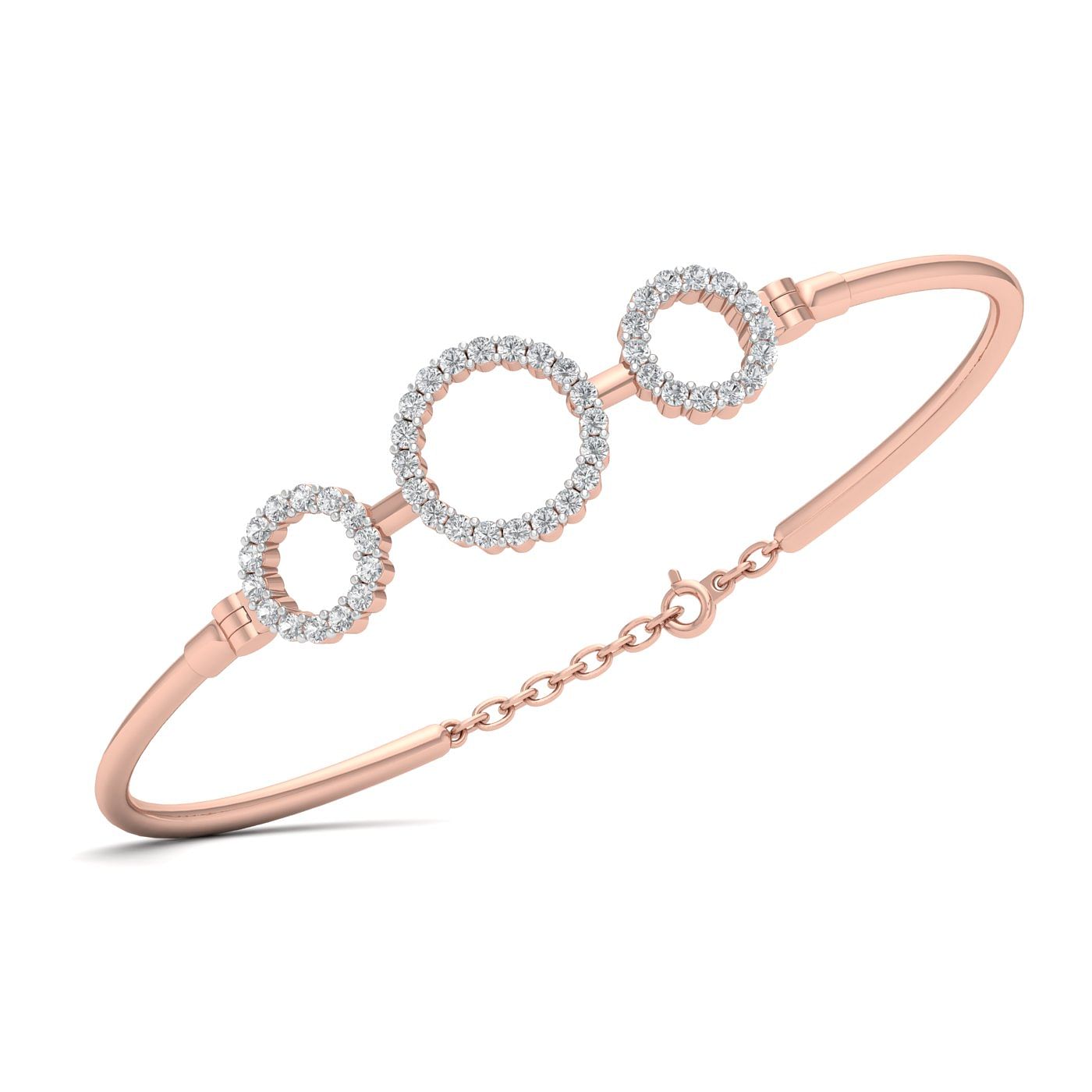 Modern Design Gold Charming Bubbles Diamond Bracelet Design