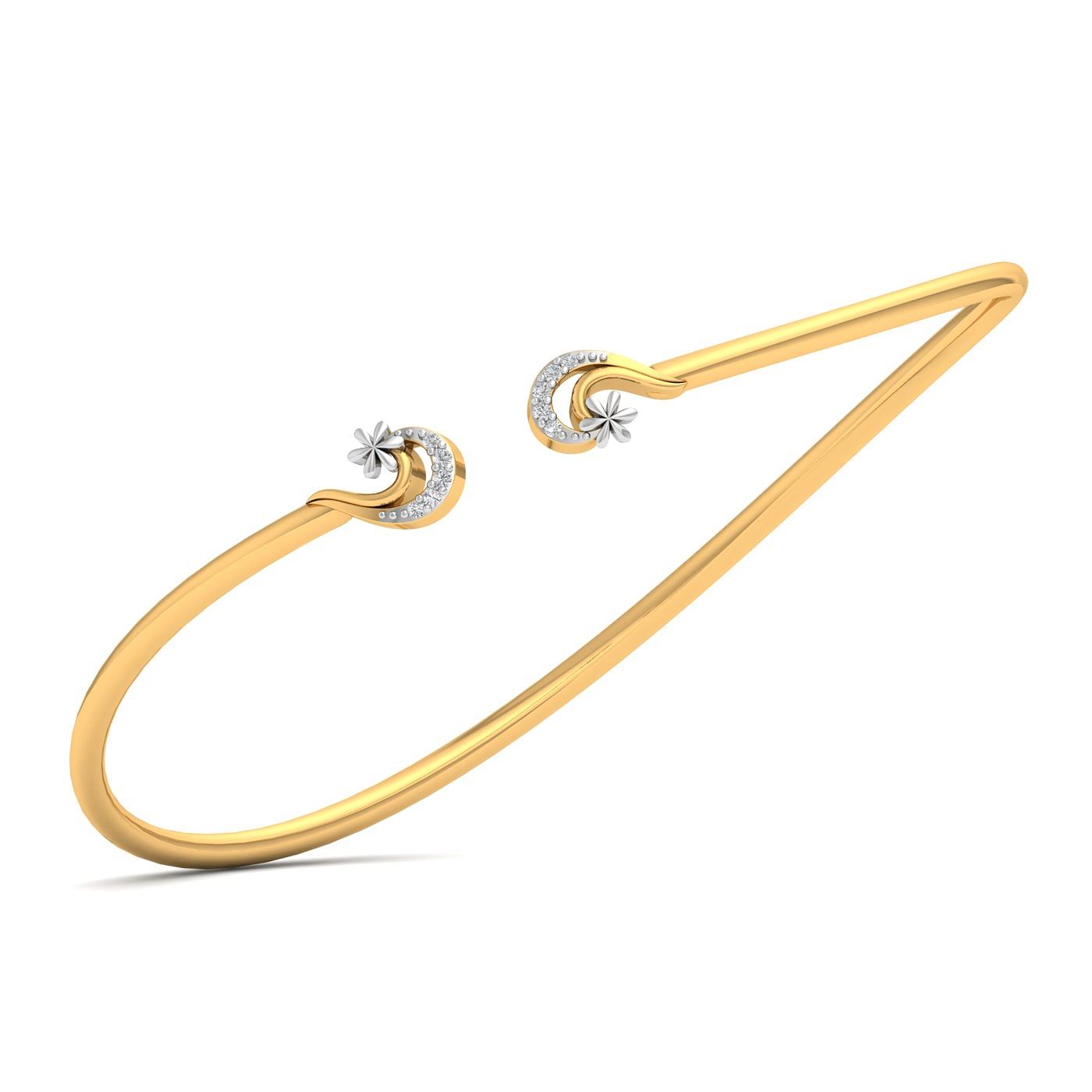 10k yellow Gold daily wear Ishani Charming Diamond Bracelet
