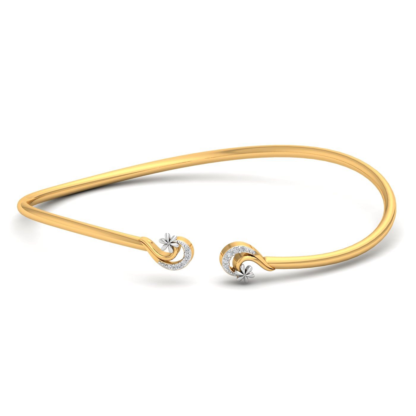 10k yellow Gold daily wear Ishani Charming Diamond Bracelet