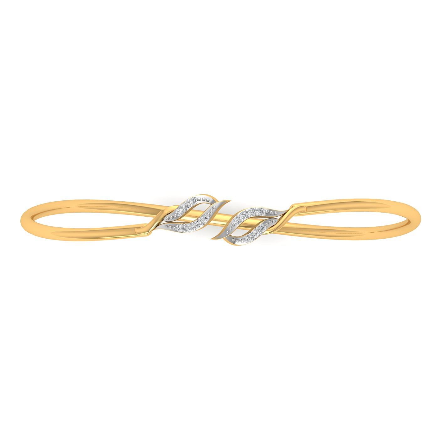 Olive Diamond Bracelet With Yellow Gold
