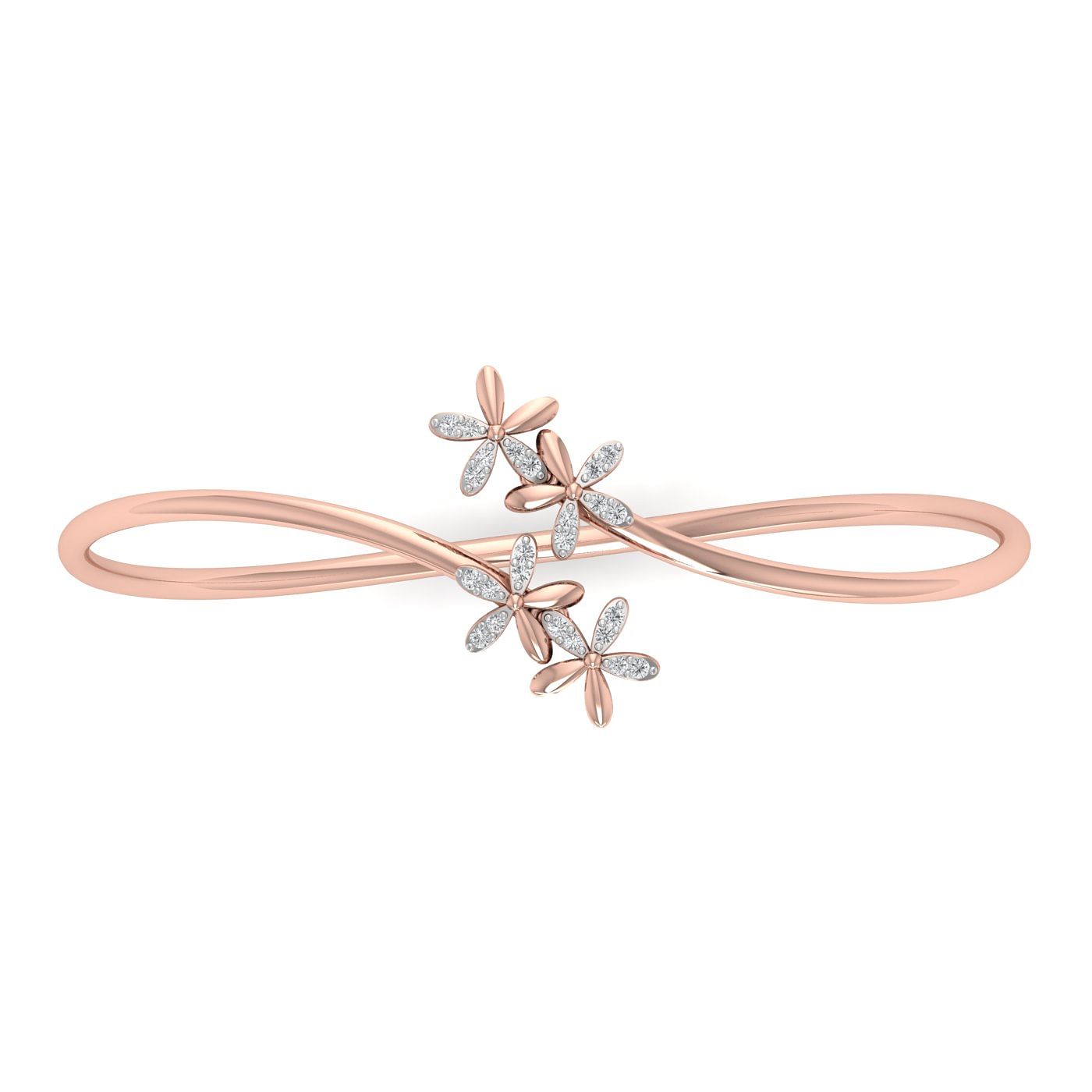 Tanuja Bloom Diamond Bracelet Daily Wear 10k Rose Gold