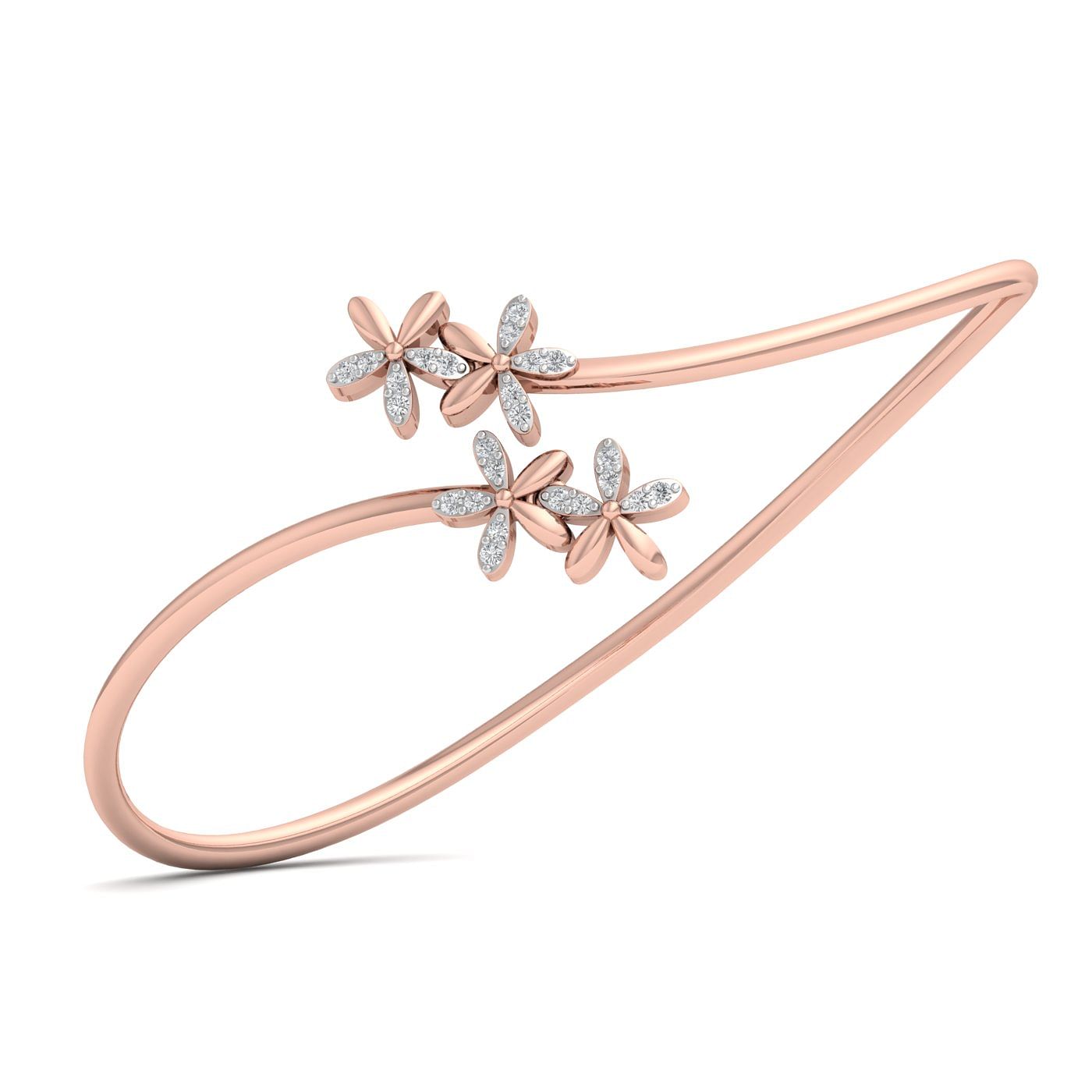 Tanuja Bloom Diamond Bracelet Daily Wear 10k Rose Gold