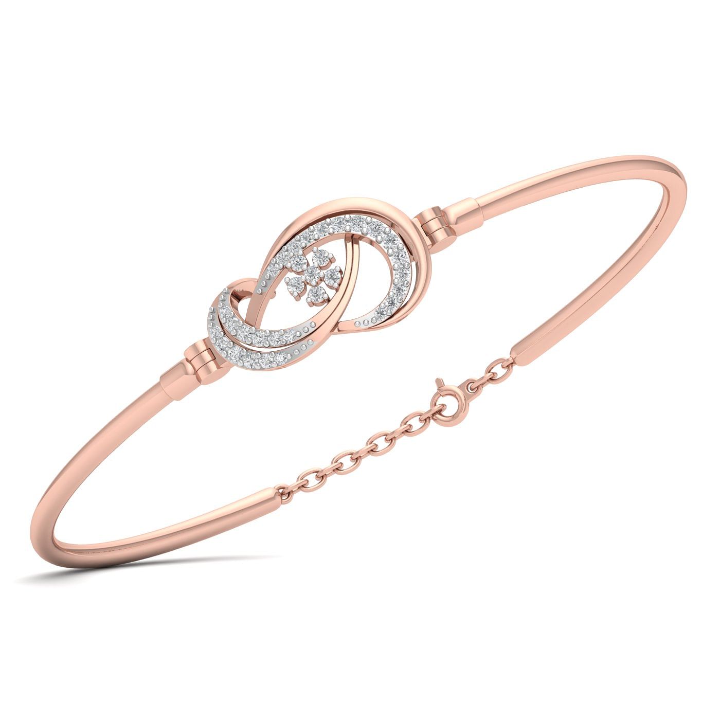 Rose Gold Aubree Diamond Bracelet For Wedding Gift