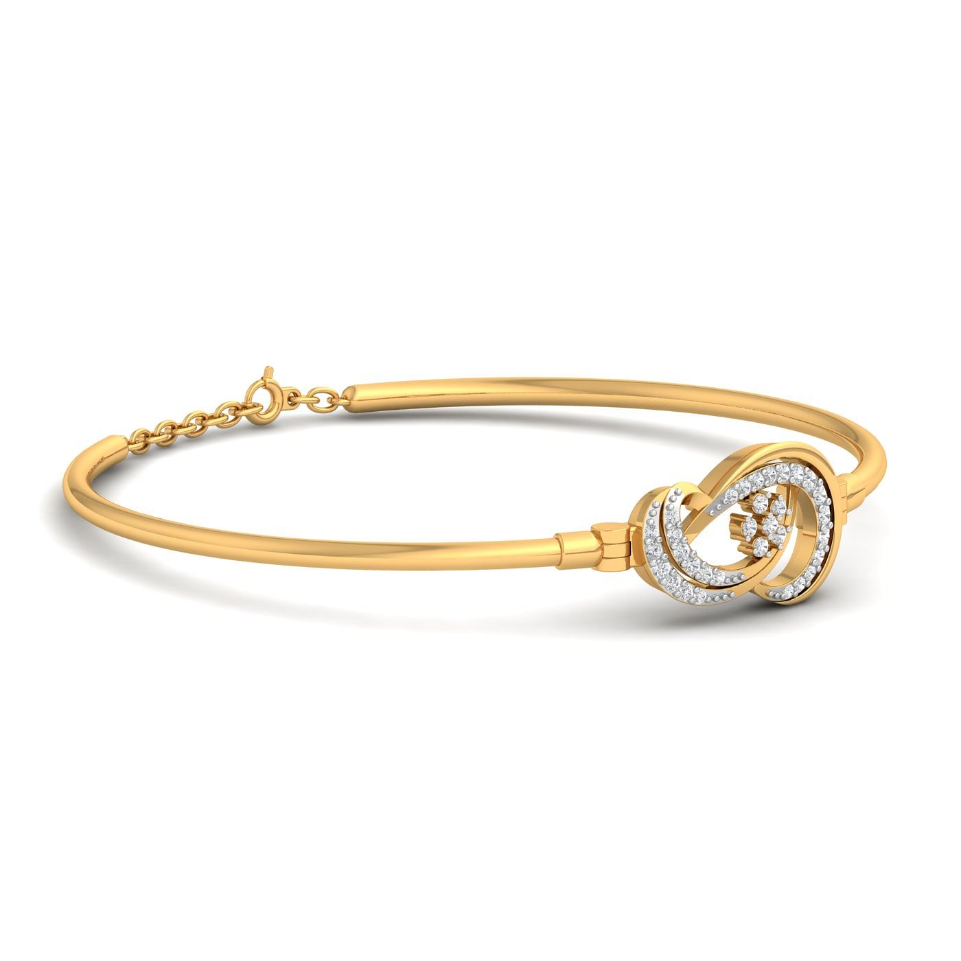 Yellow Gold Aubree Diamond Bracelet For Wedding Gift