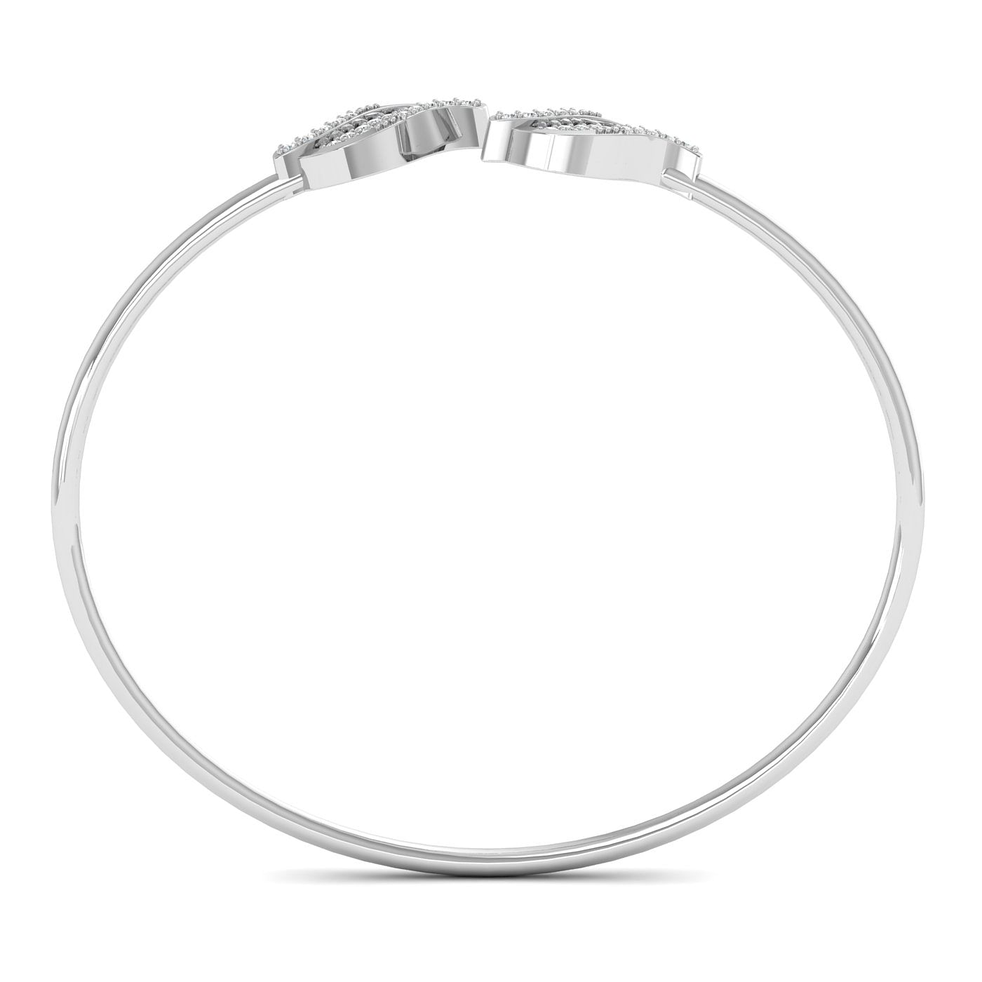 Dual Leofe Diamond Bracelet Daily Wear Bracelet With White Gold
