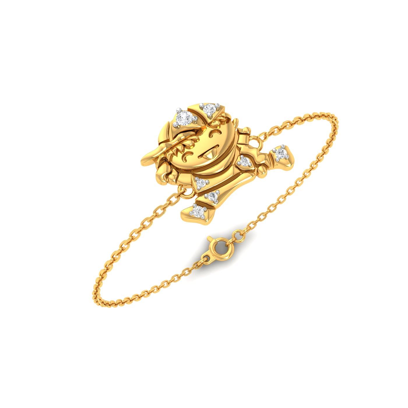 Yellow gold Baby Boy Gold Bracelet for kids