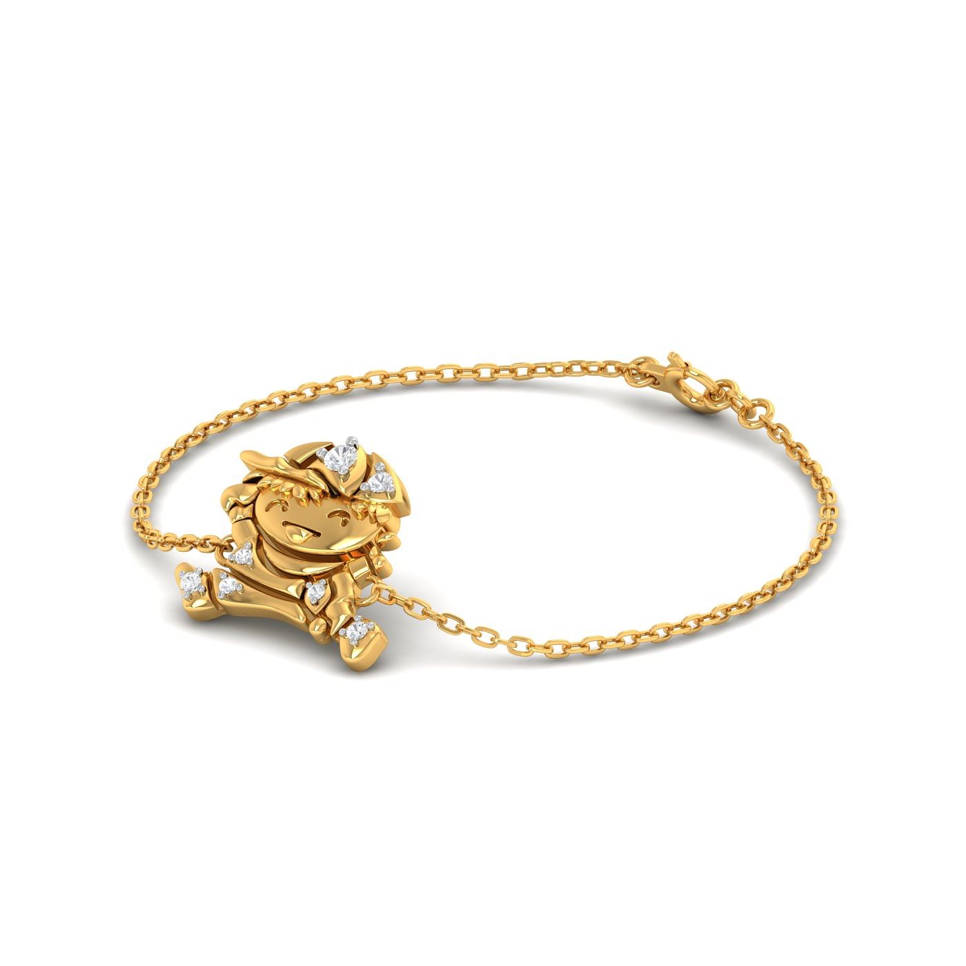 Yellow gold Baby Boy Gold Bracelet for kids