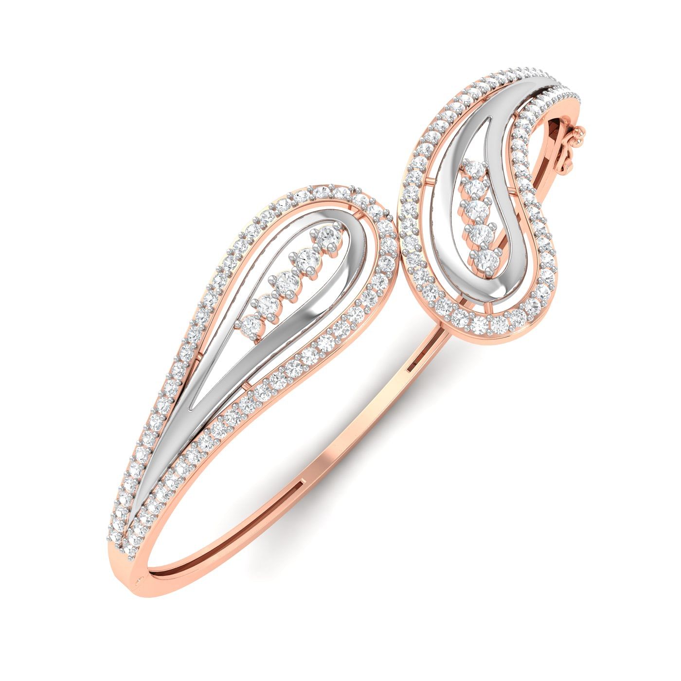 Rose gold Lily Diamond Bracelet for women