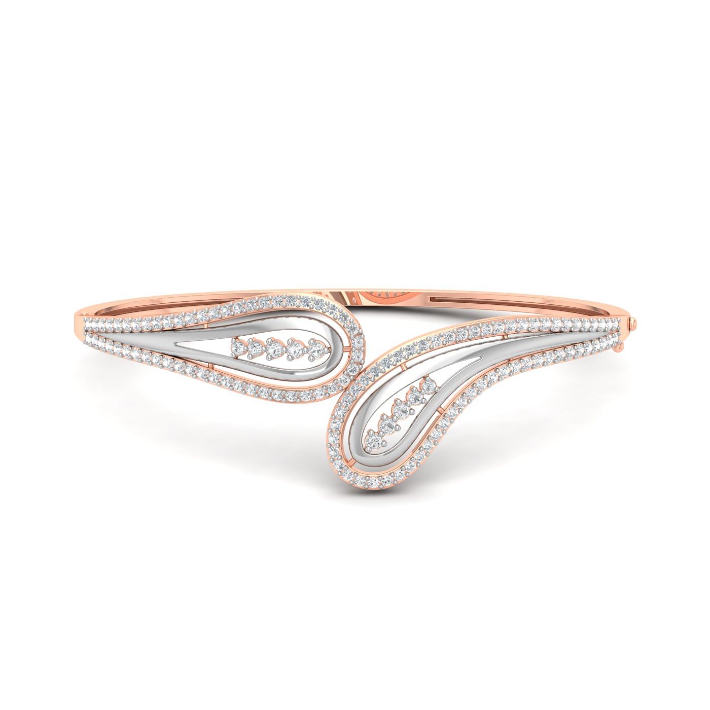 Rose gold Lily Diamond Bracelet for women