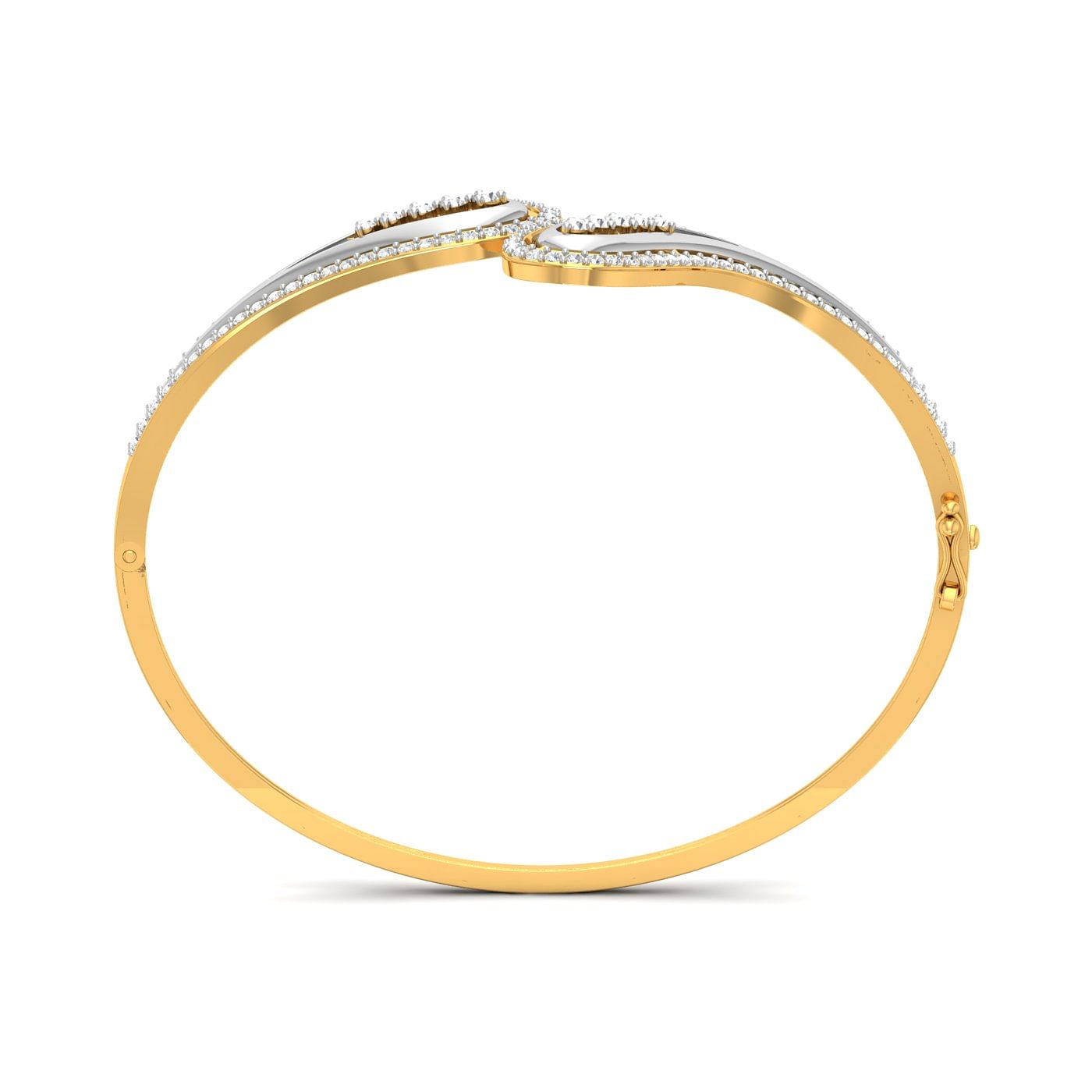 Yellow gold Lily Diamond Bracelet for women