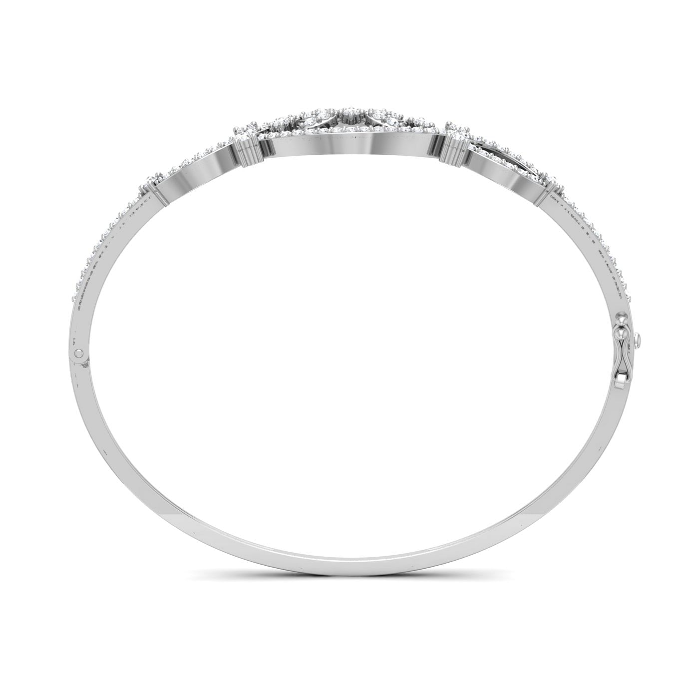 White gold Twisted Diamond Bracelet for women