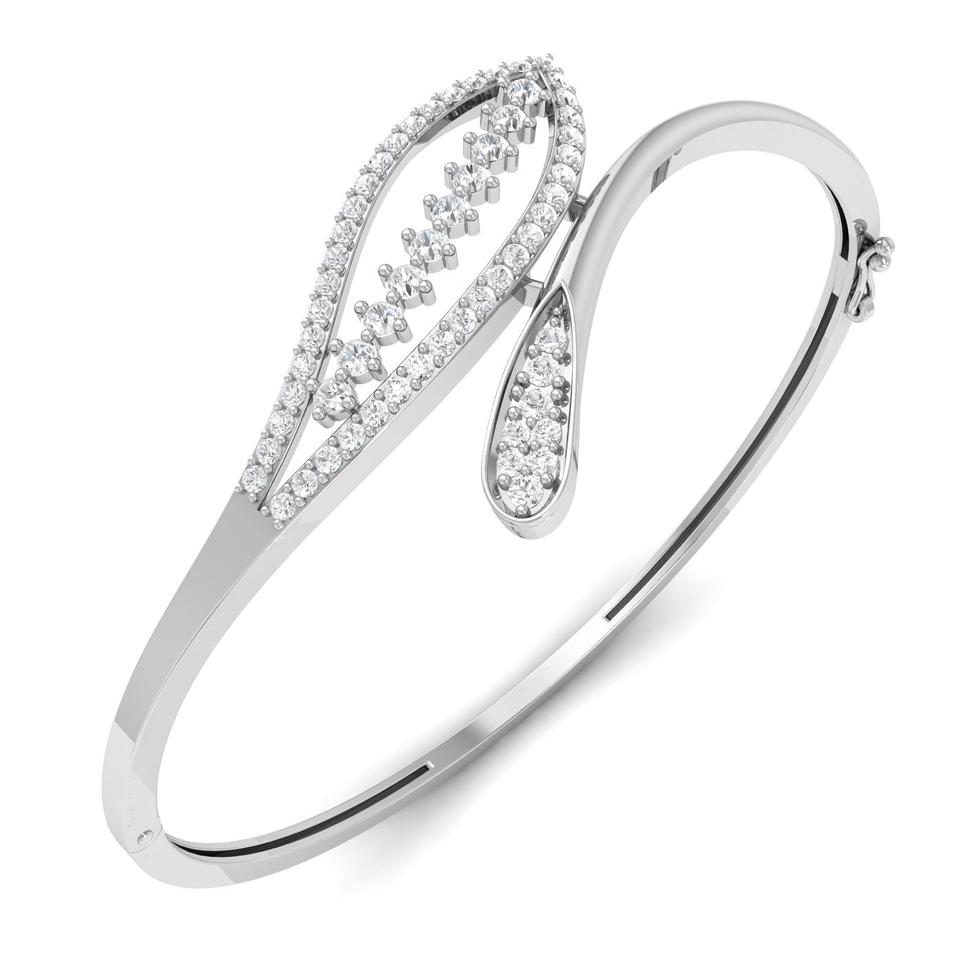 White Gold Lilac Diamond Bracelet Gift For Women
