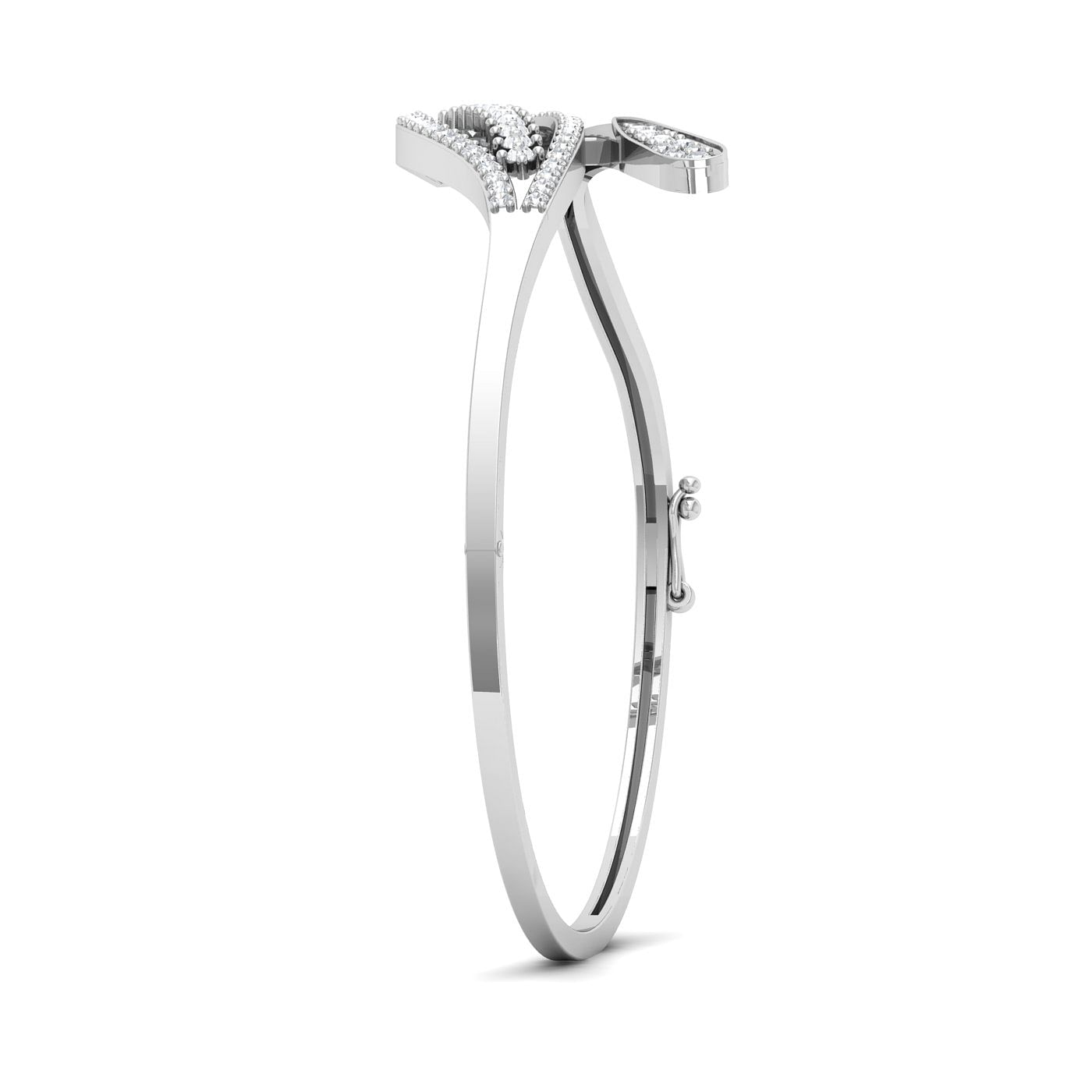 White Gold Lilac Diamond Bracelet Gift For Women