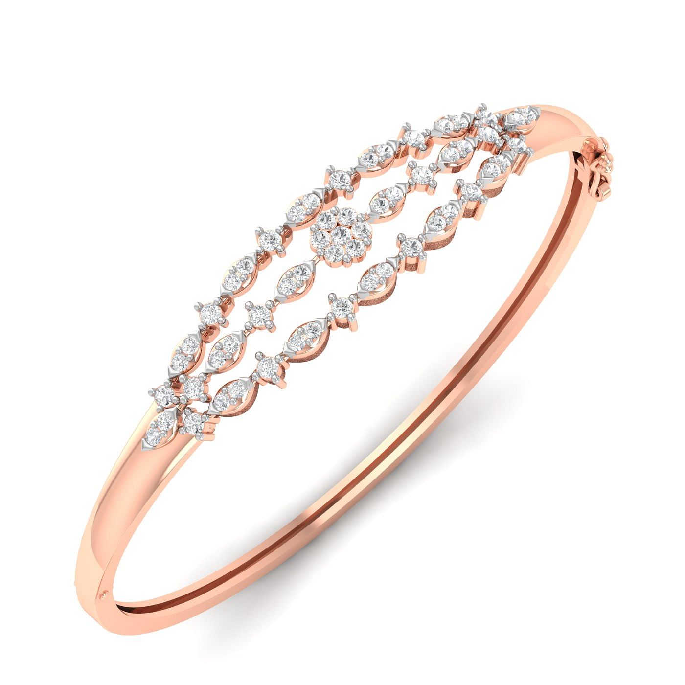rose gold Crown Diamond Bracelet for women