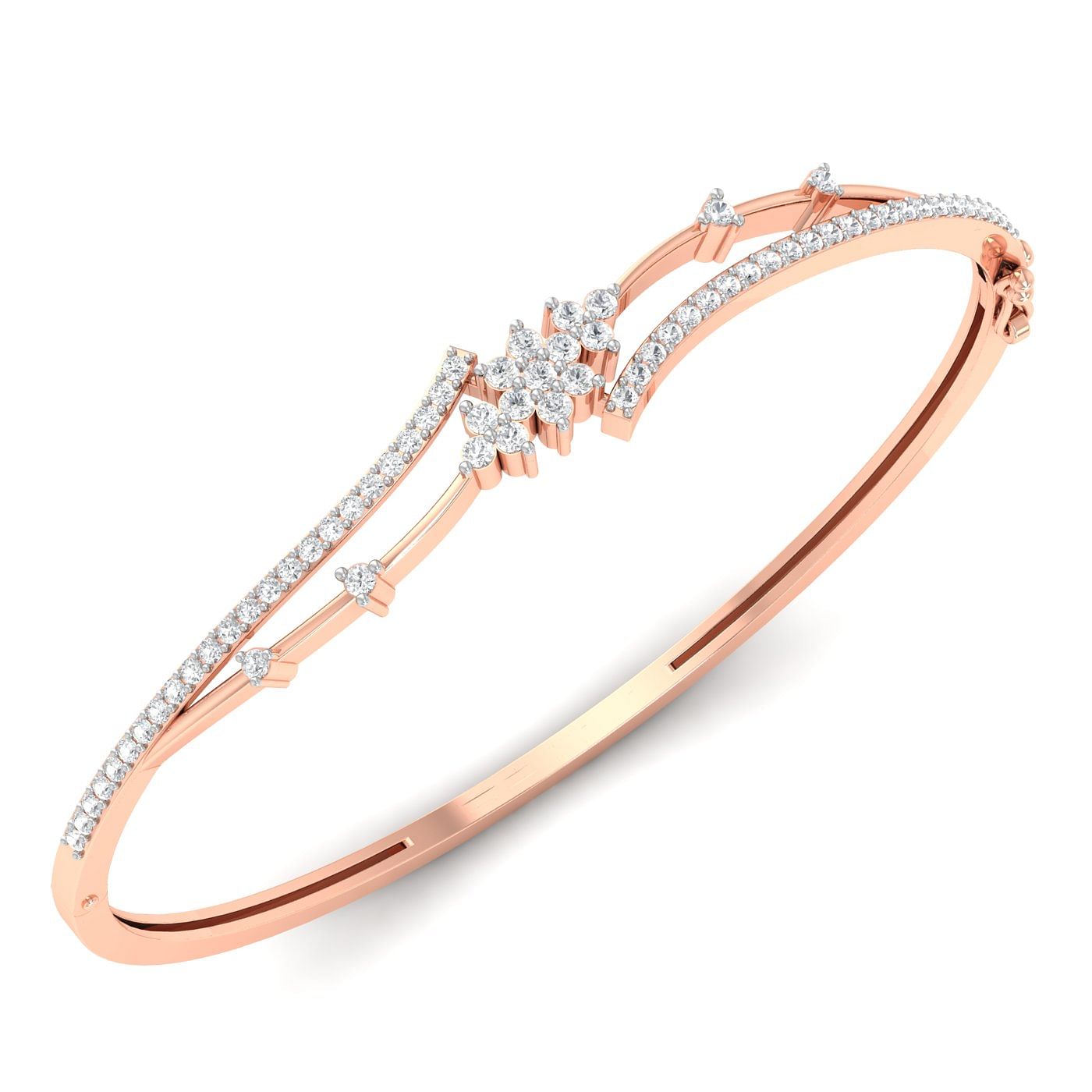 rose gold Tuberose Diamond Bracelet engagement gift