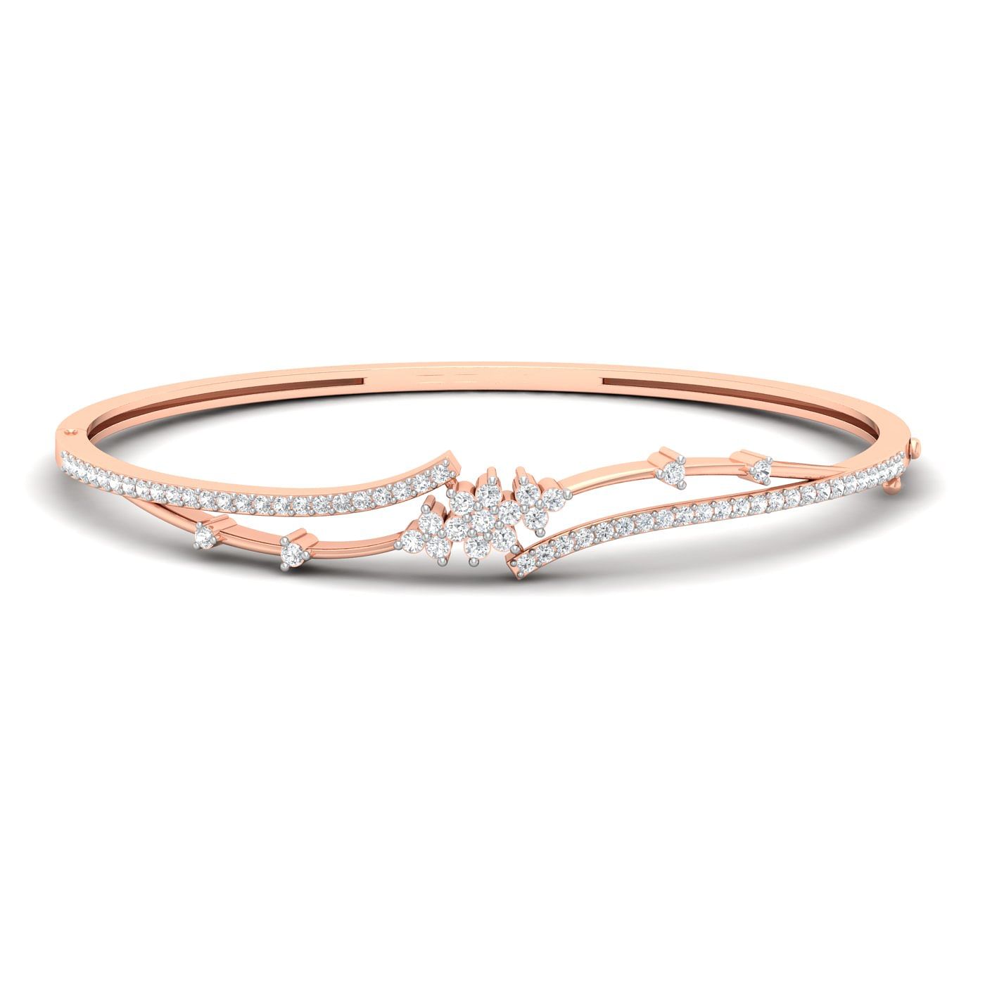 rose gold Tuberose Diamond Bracelet engagement gift