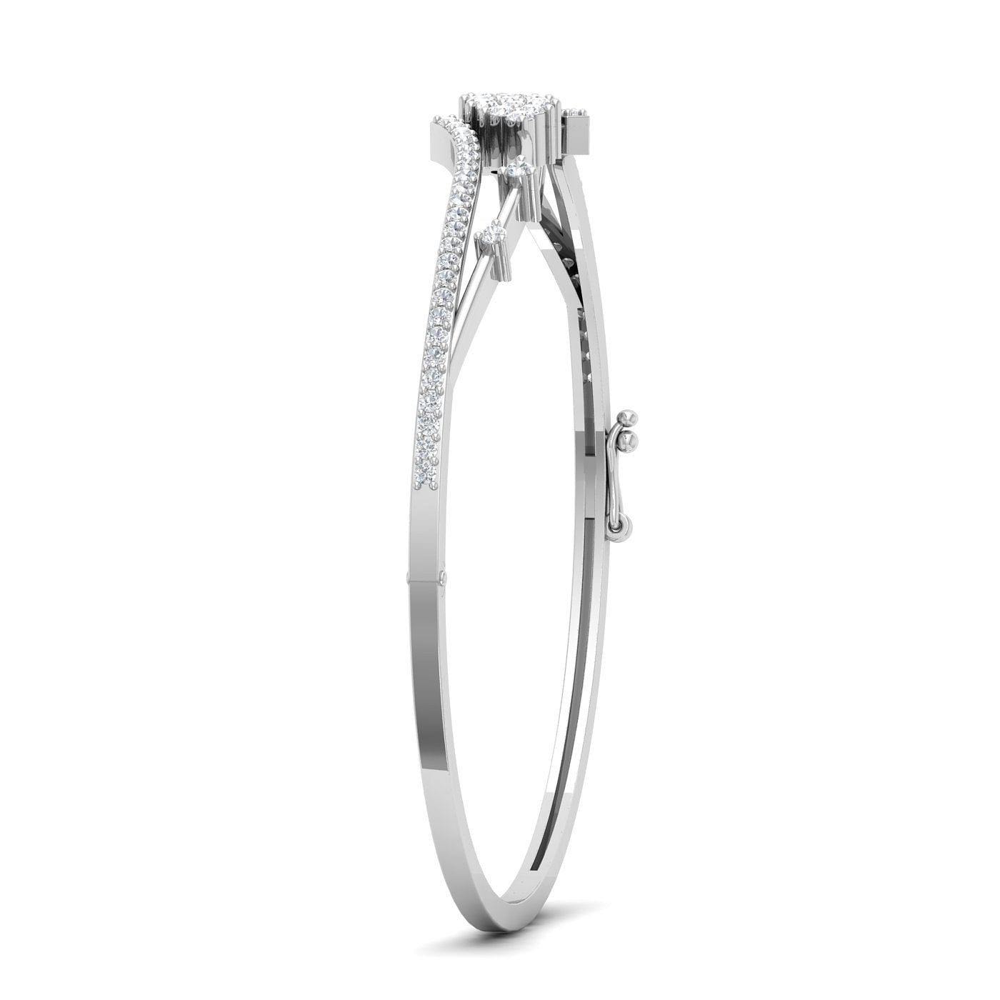White gold Tuberose Diamond Bracelet engagement gift
