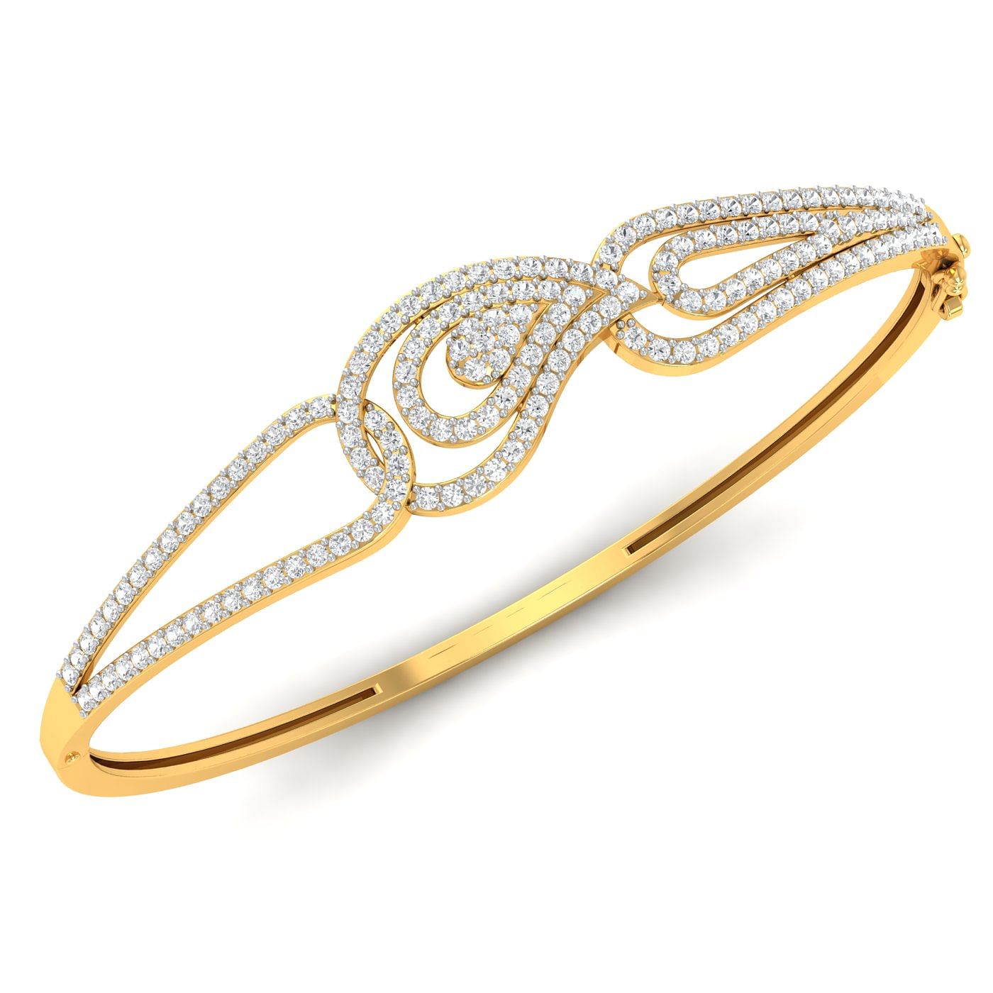 Yellow gold Mango Diamond Bracelet for women