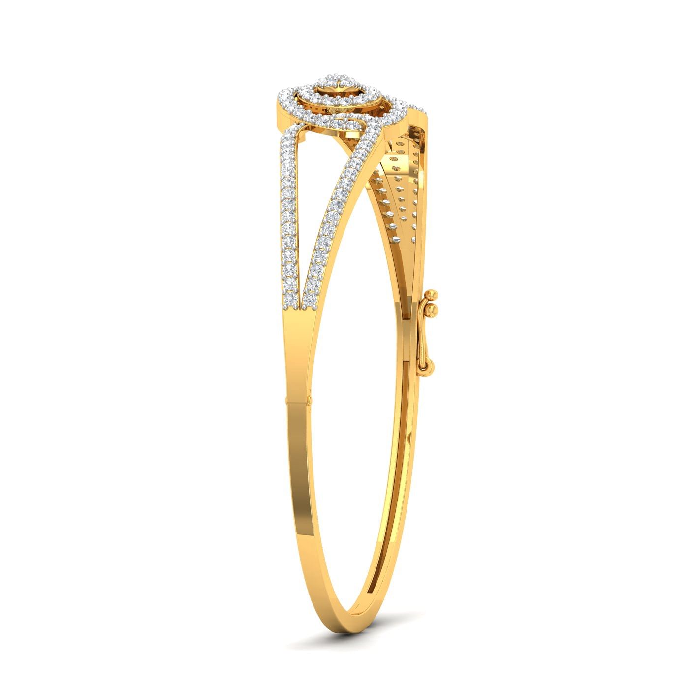 Yellow gold Mango Diamond Bracelet for women