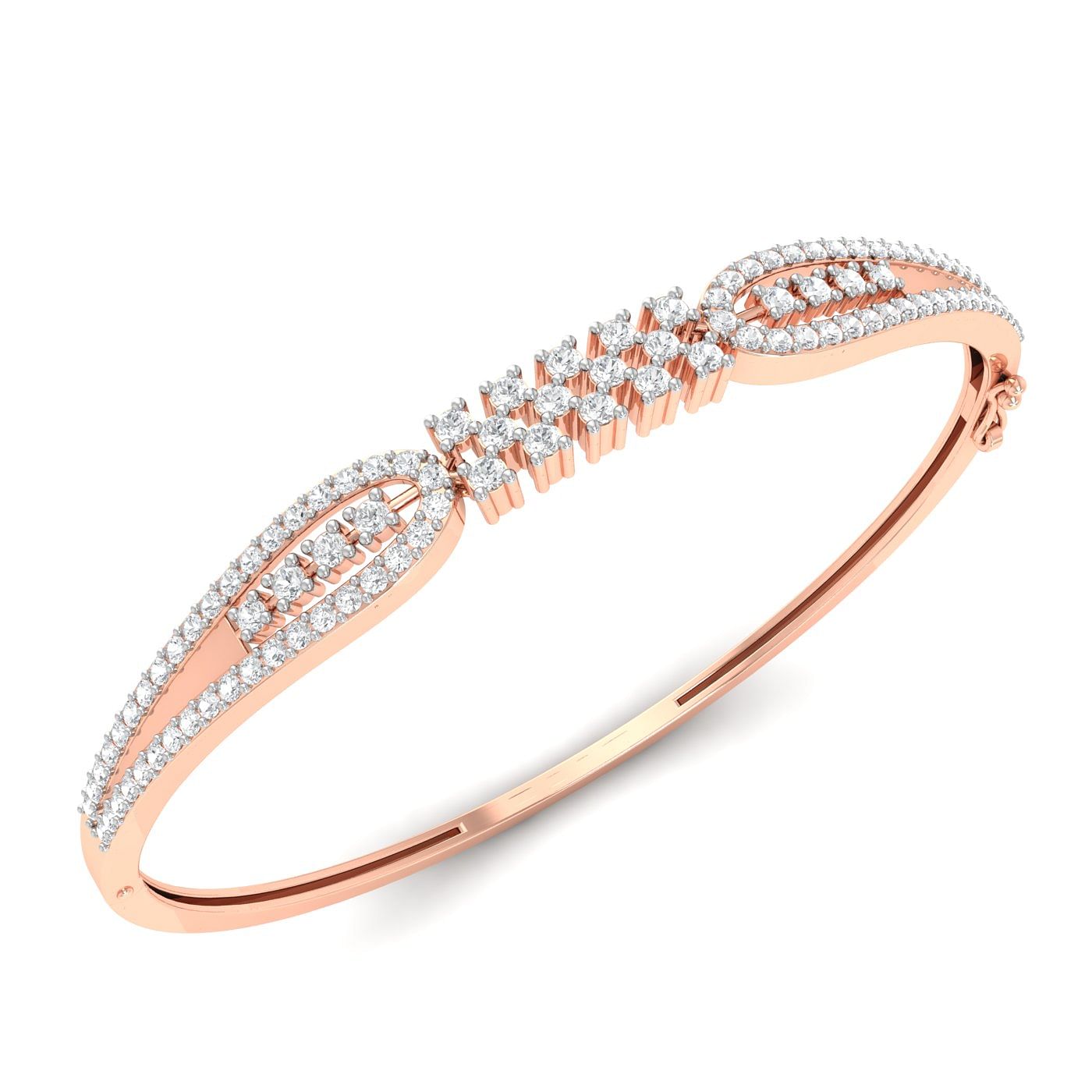Rose gold Poppy Flew Diamond Bracelet for wedding