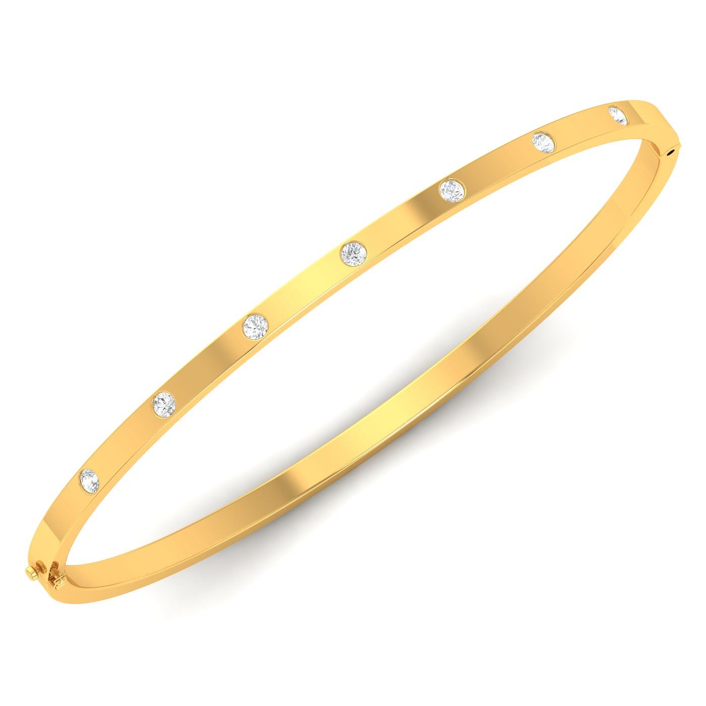 daily wear yellow gold Dahlia Diamond Bracelet