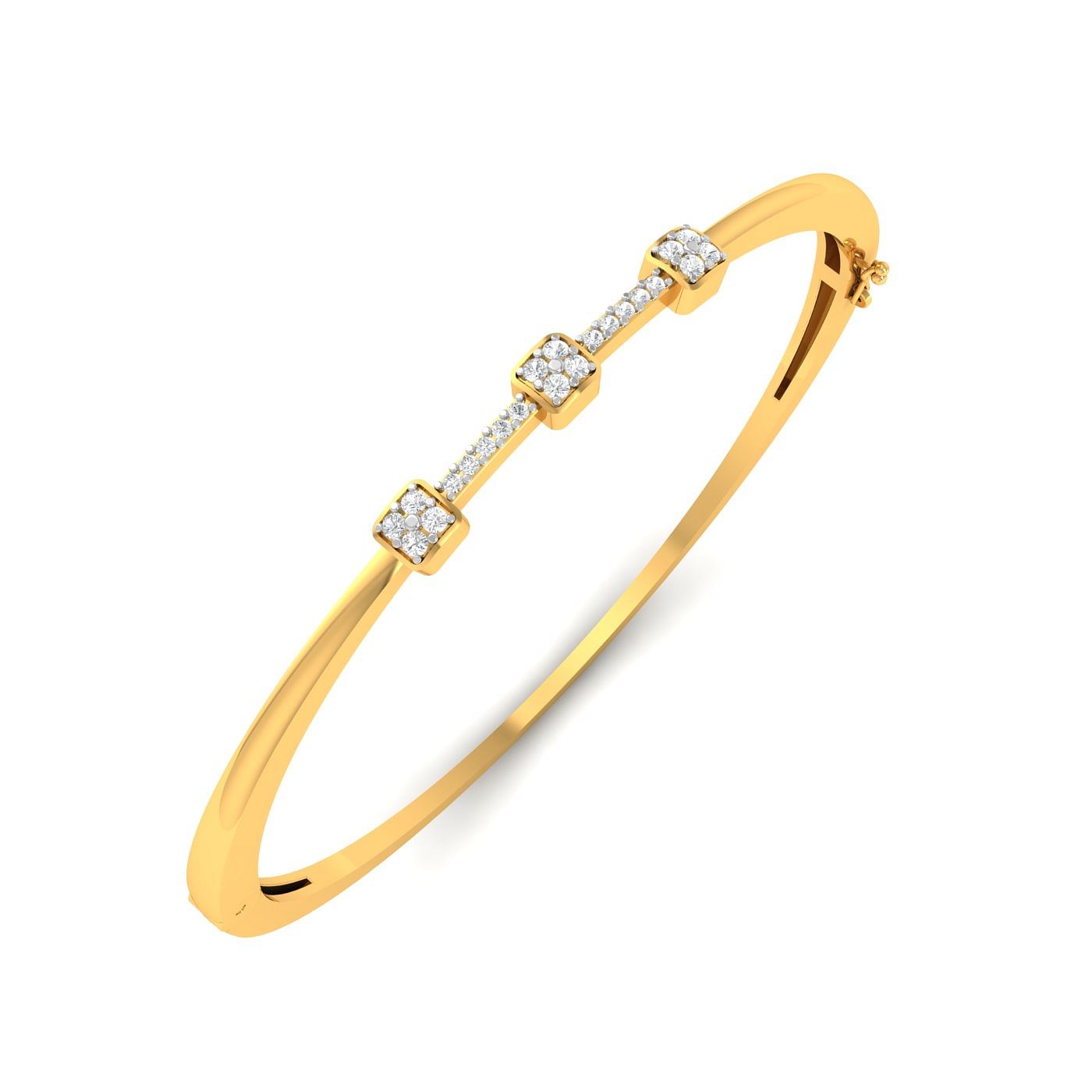 Yellow Gold Valerie Diamond Bracelet Daily Wear