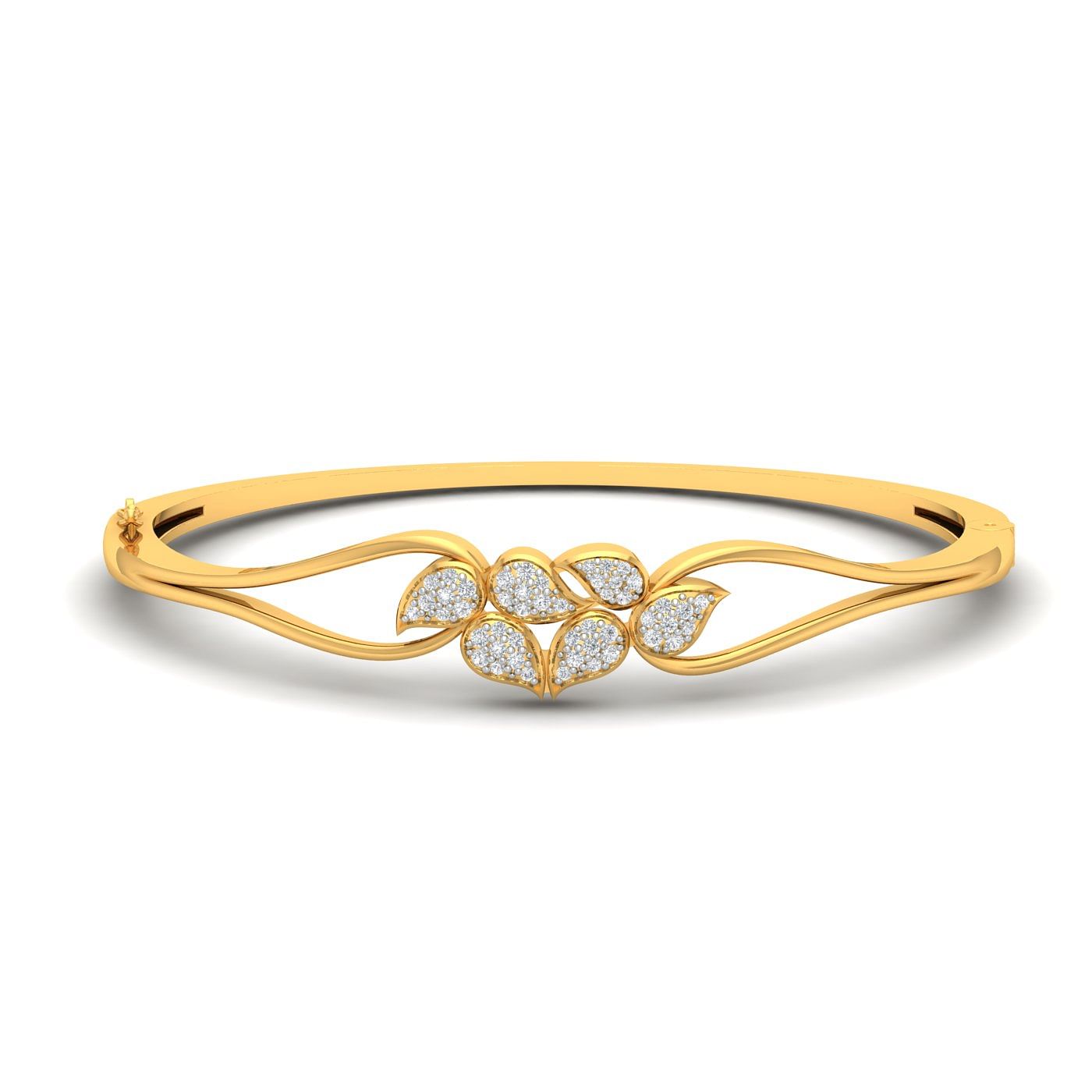 Designer wedding Aurora Diamond Bracelet With Yellow Gold