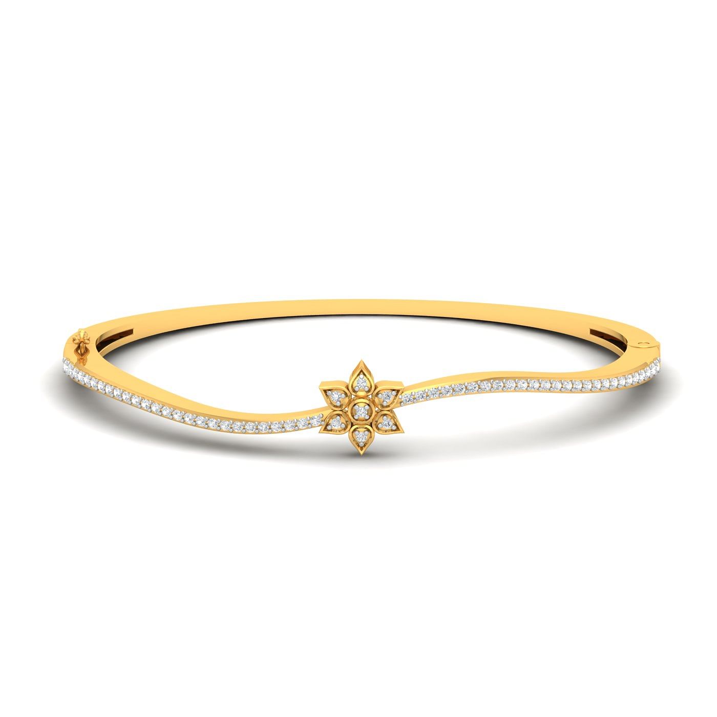 Yellow gold designer Amara Diamond Bracelet
