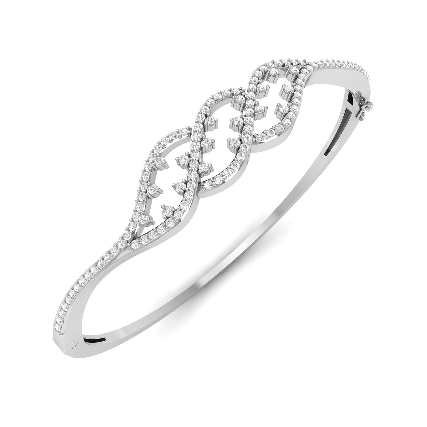 Designer engagement white gold Kaylee Diamond Bracelet