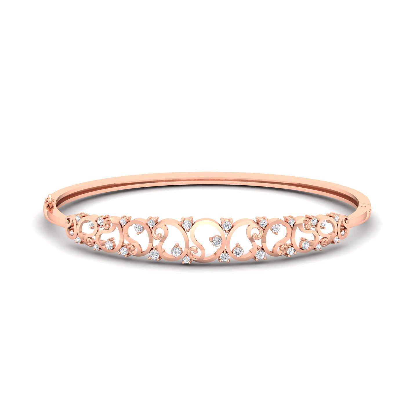 Rose gold designer wedding Lita Diamond Bracelet