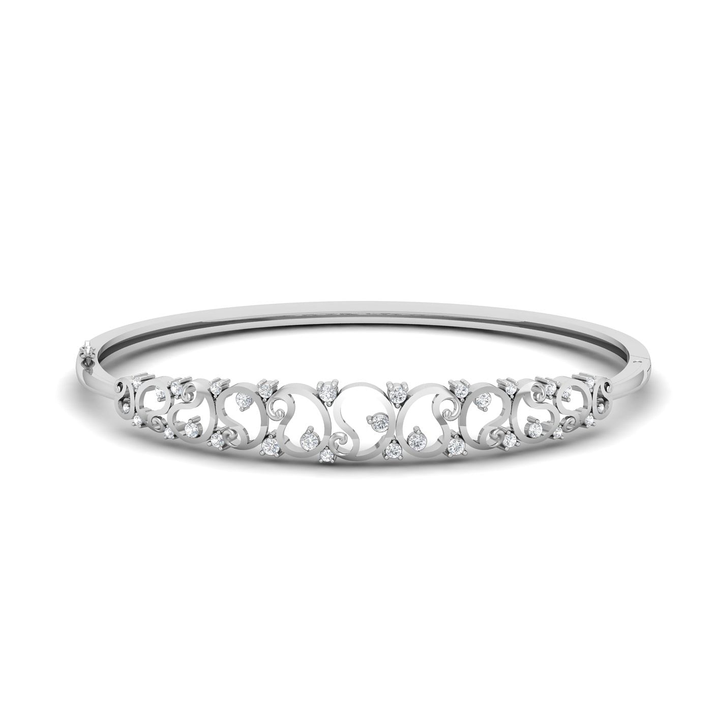 White gold designer wedding Lita Diamond Bracelet