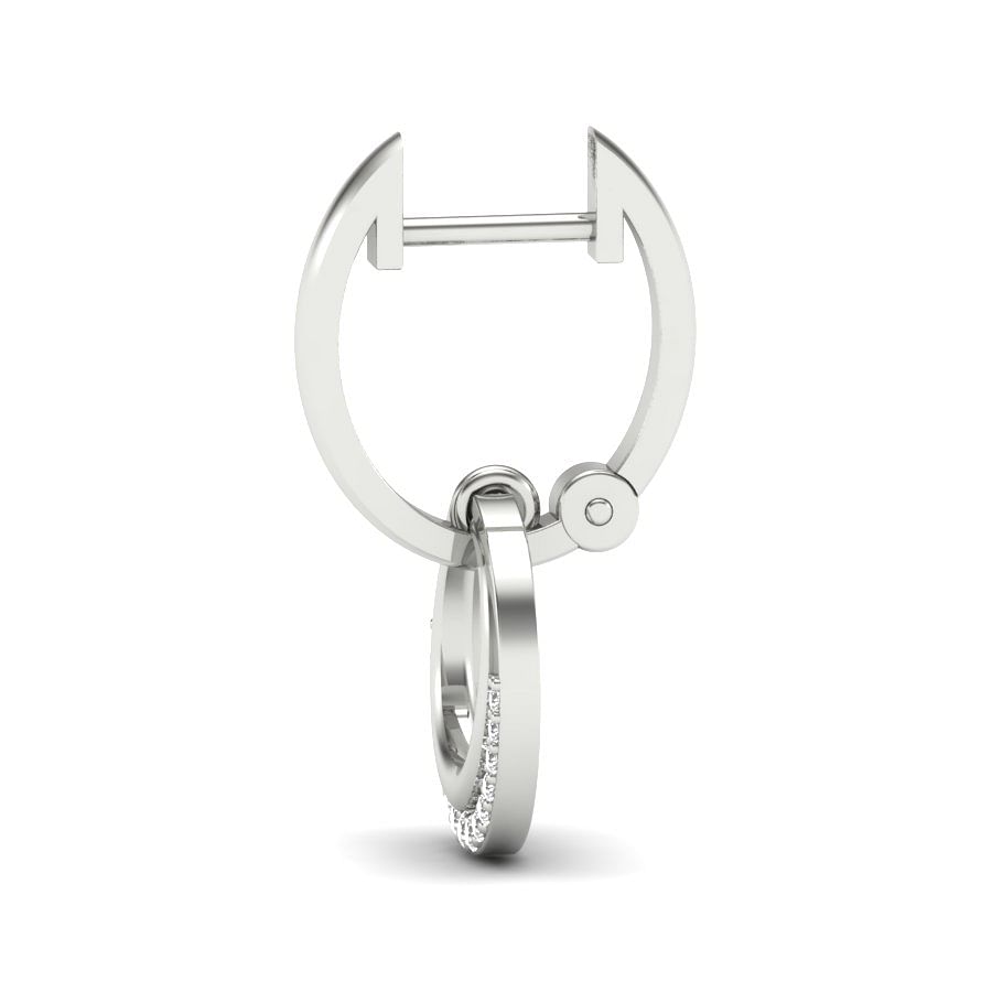 white gold diamond hoop earrings for women