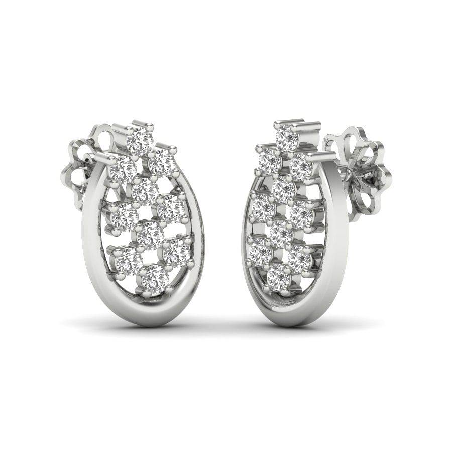women stud diamond earring set