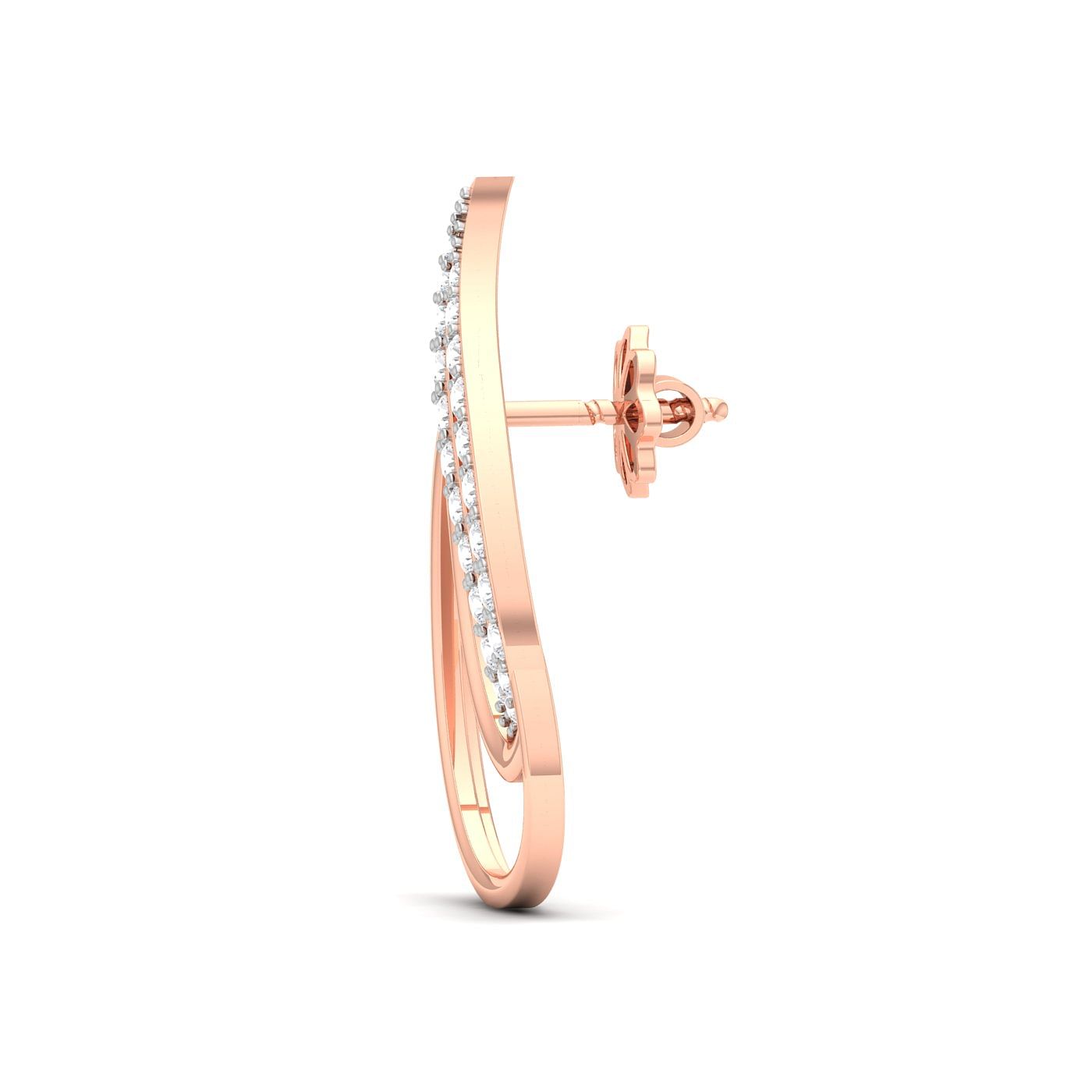 latest diamond tops design in rose gold for women