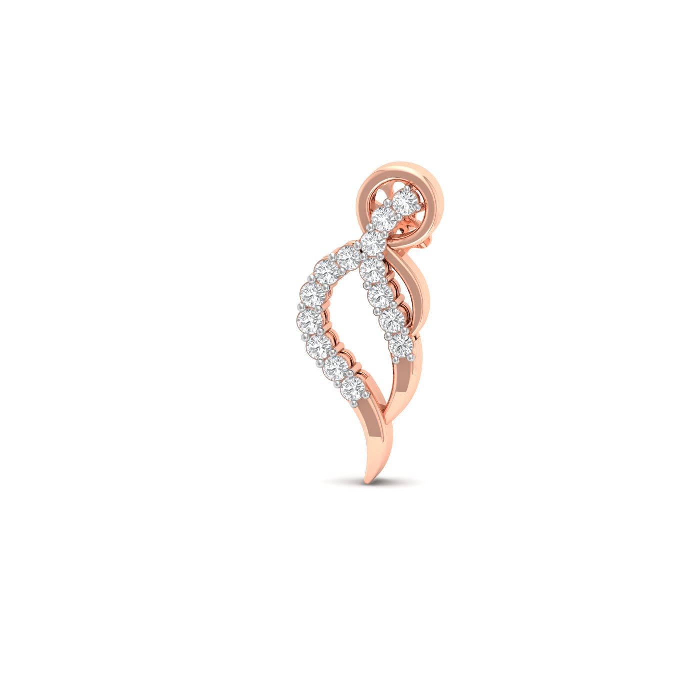 rose gold Uccello Diamond Earrings for women