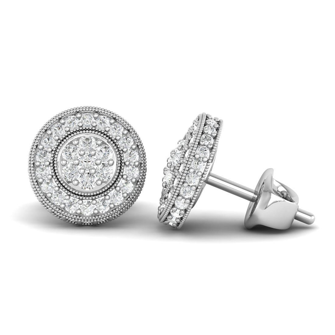 White Gold Jagvi Diamond Earrings For Women