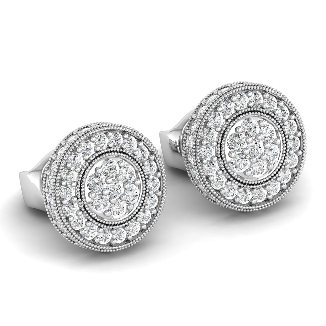 White Gold Jagvi Diamond Earrings For Women