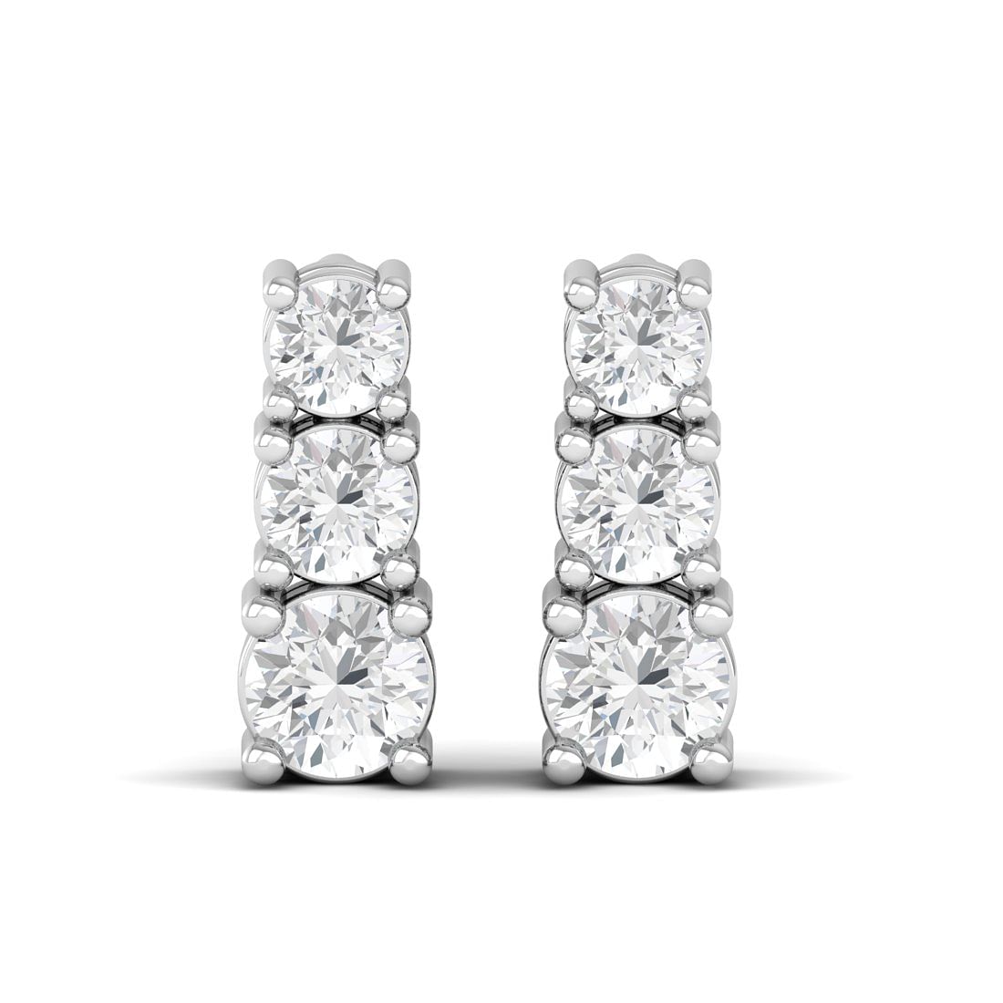 18k White Gold Penelope Diamond Earrings For Women
