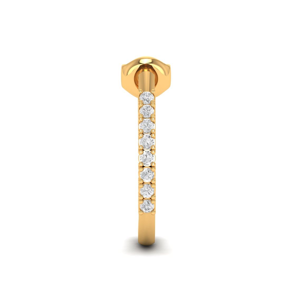 14k Yellow Gold Parker Diamond Earrings for ladies