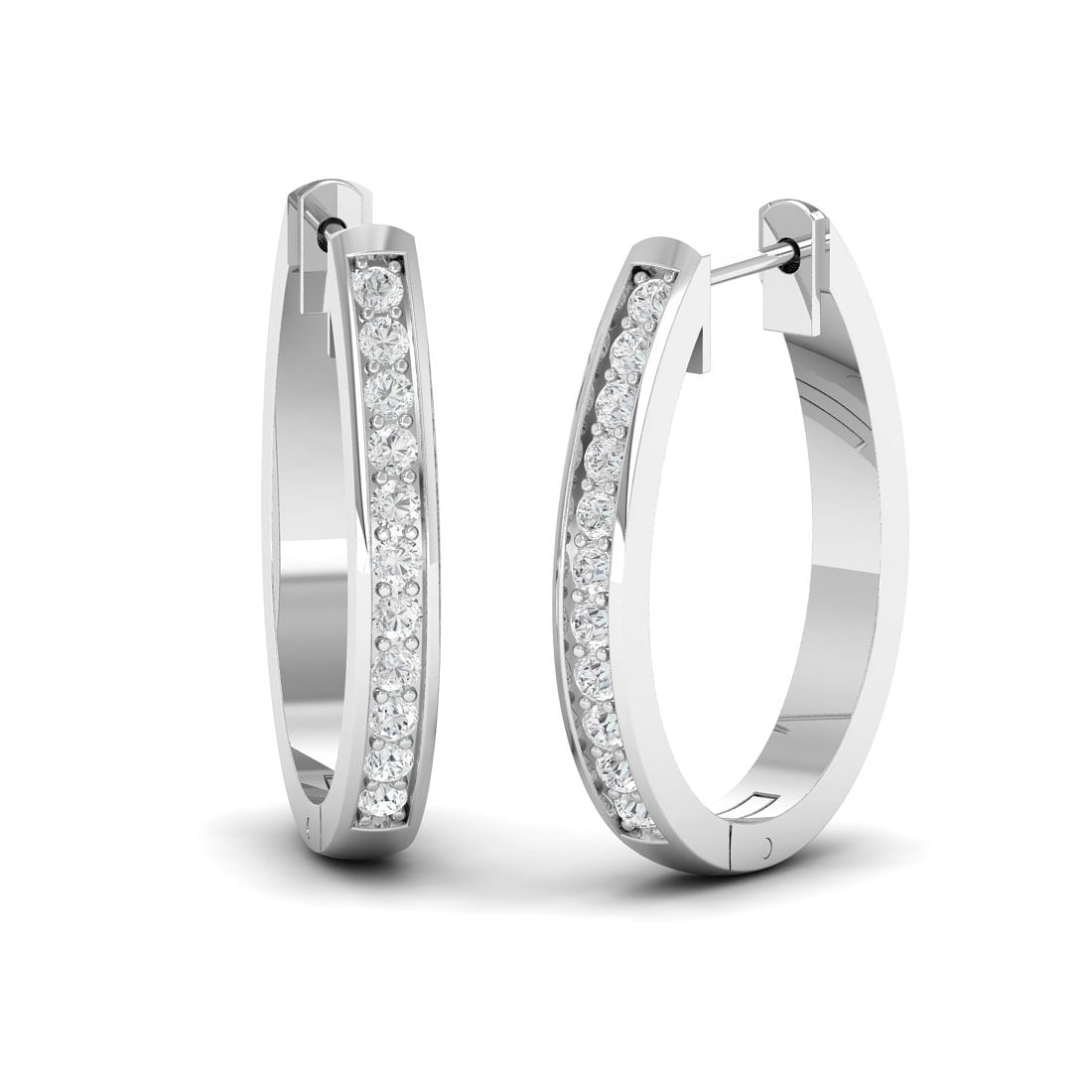 18k White Gold Teagan Diamond Earrings for women