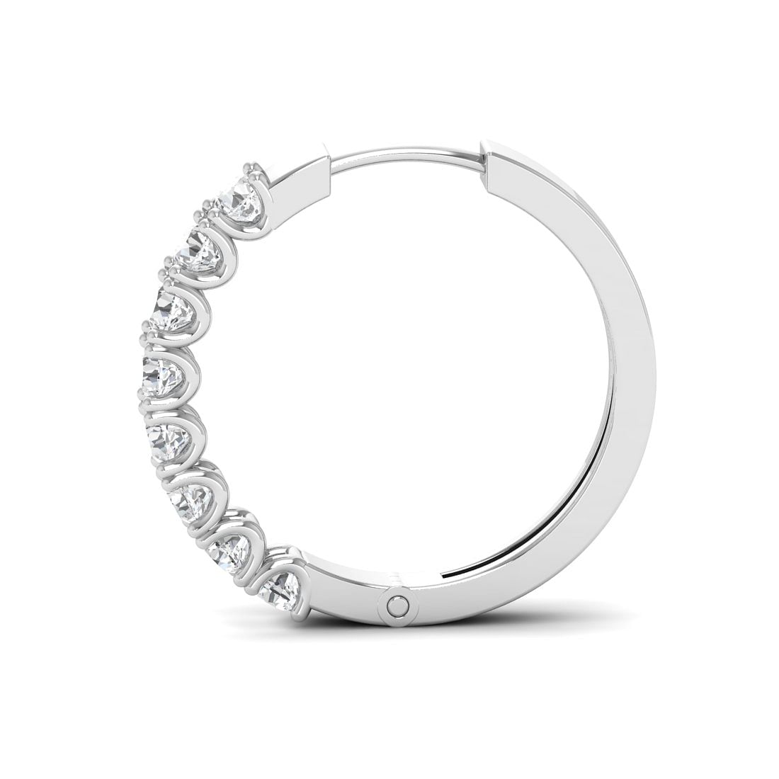 10k White Gold Yusti Diamond Earrings for ladies